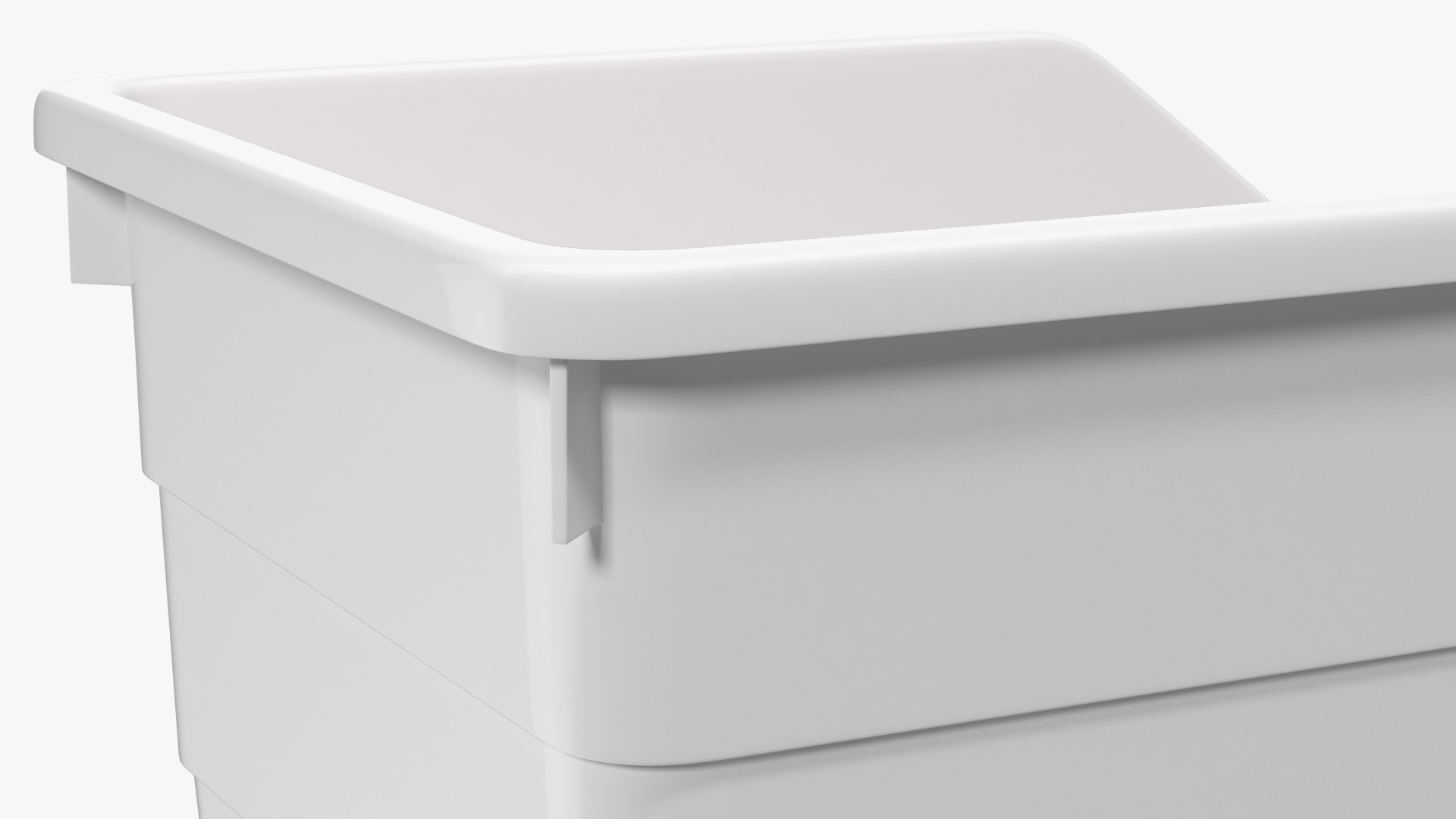 3D model White Plastic Storage Bin