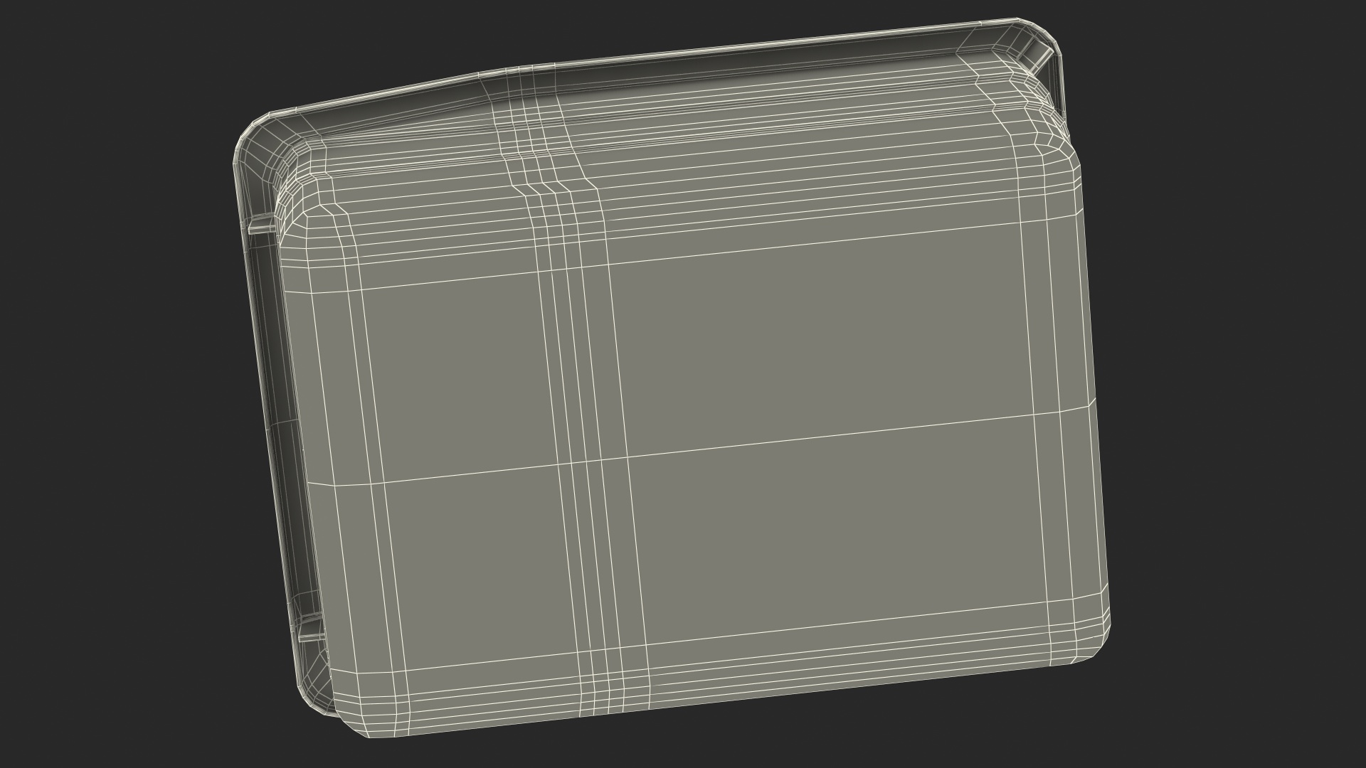 3D model White Plastic Storage Bin