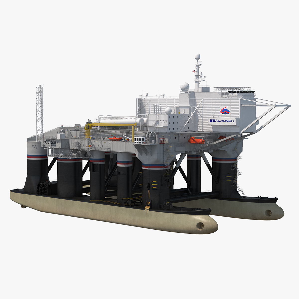Mobile Spacecraft Launch Platform 3D Model