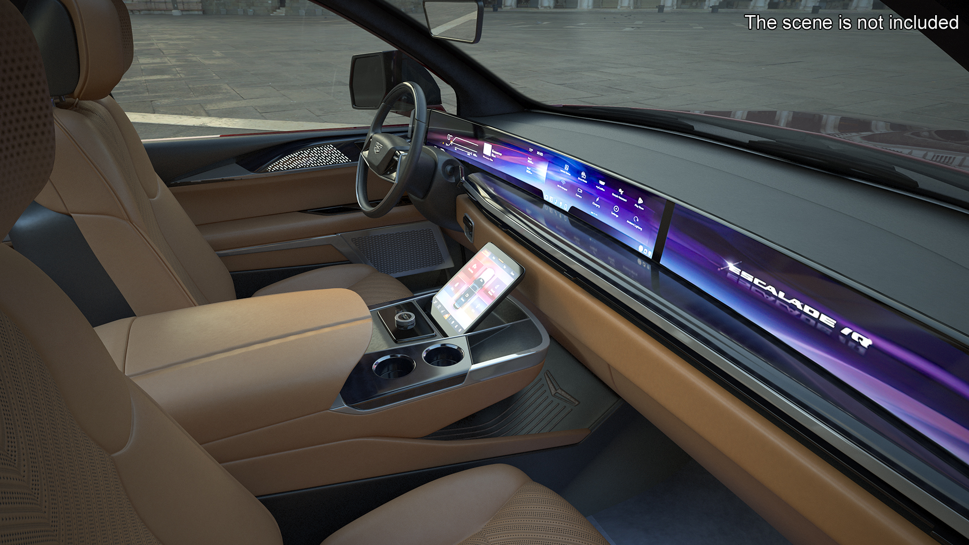 3D model Electric 2025 Cadillac Escalade IQ Black Cherry Tincoat