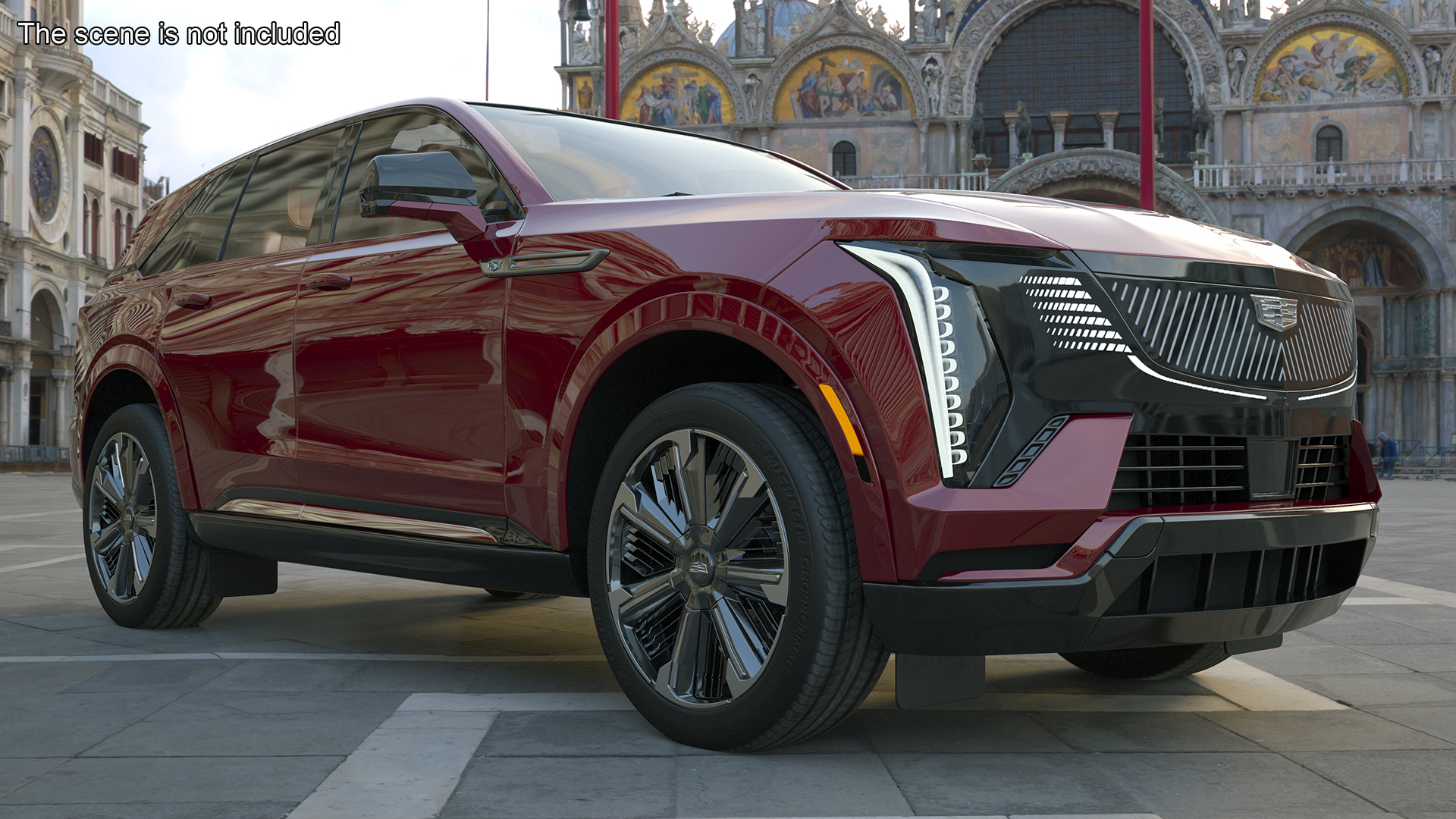 3D model Electric 2025 Cadillac Escalade IQ Black Cherry Tincoat
