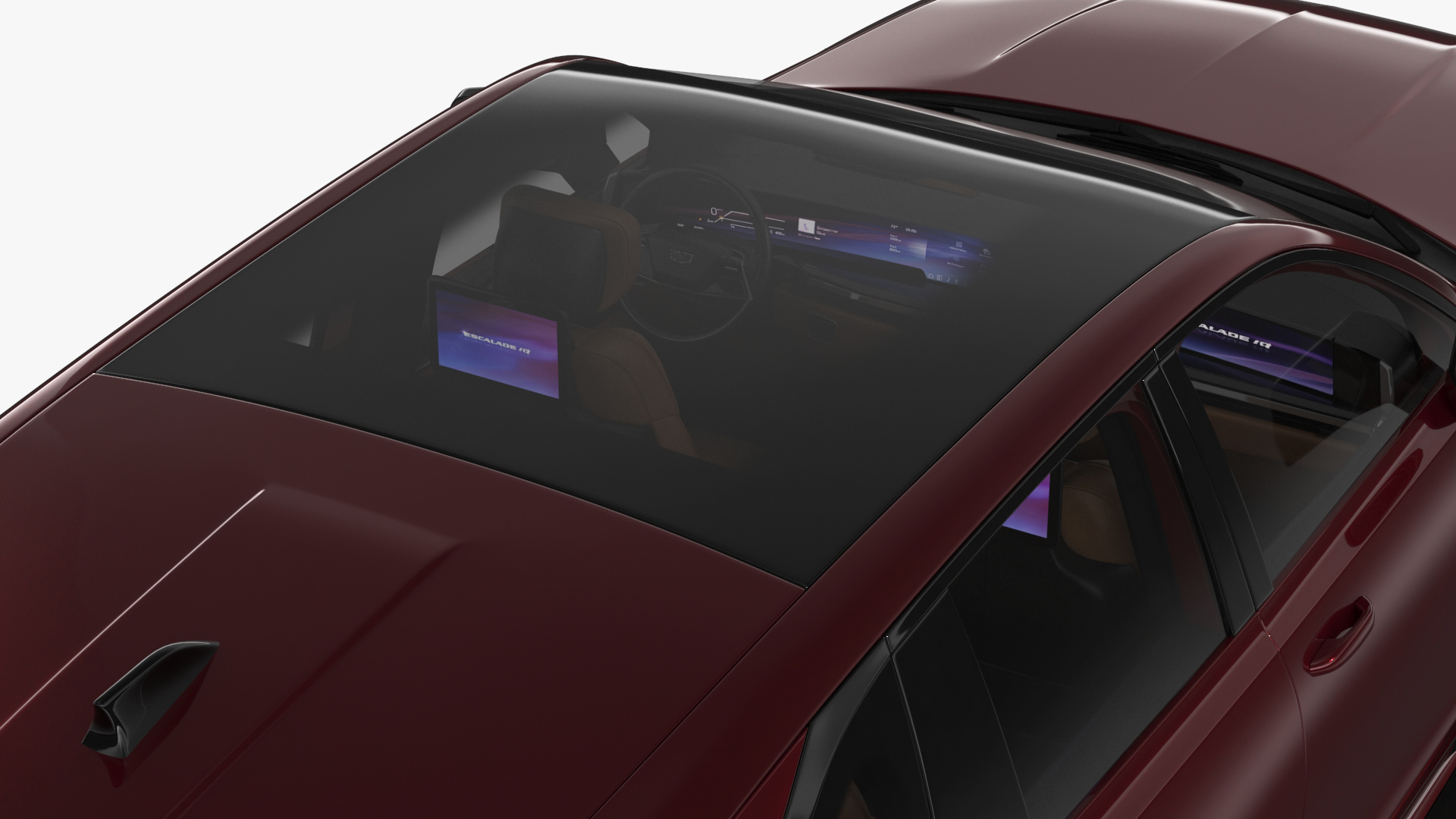 3D model Electric 2025 Cadillac Escalade IQ Black Cherry Tincoat