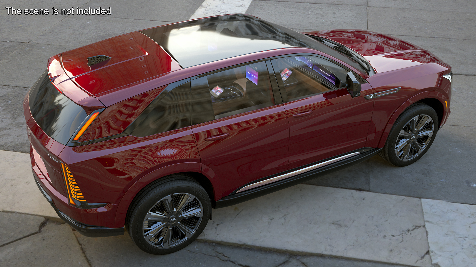 3D model Electric 2025 Cadillac Escalade IQ Black Cherry Tincoat