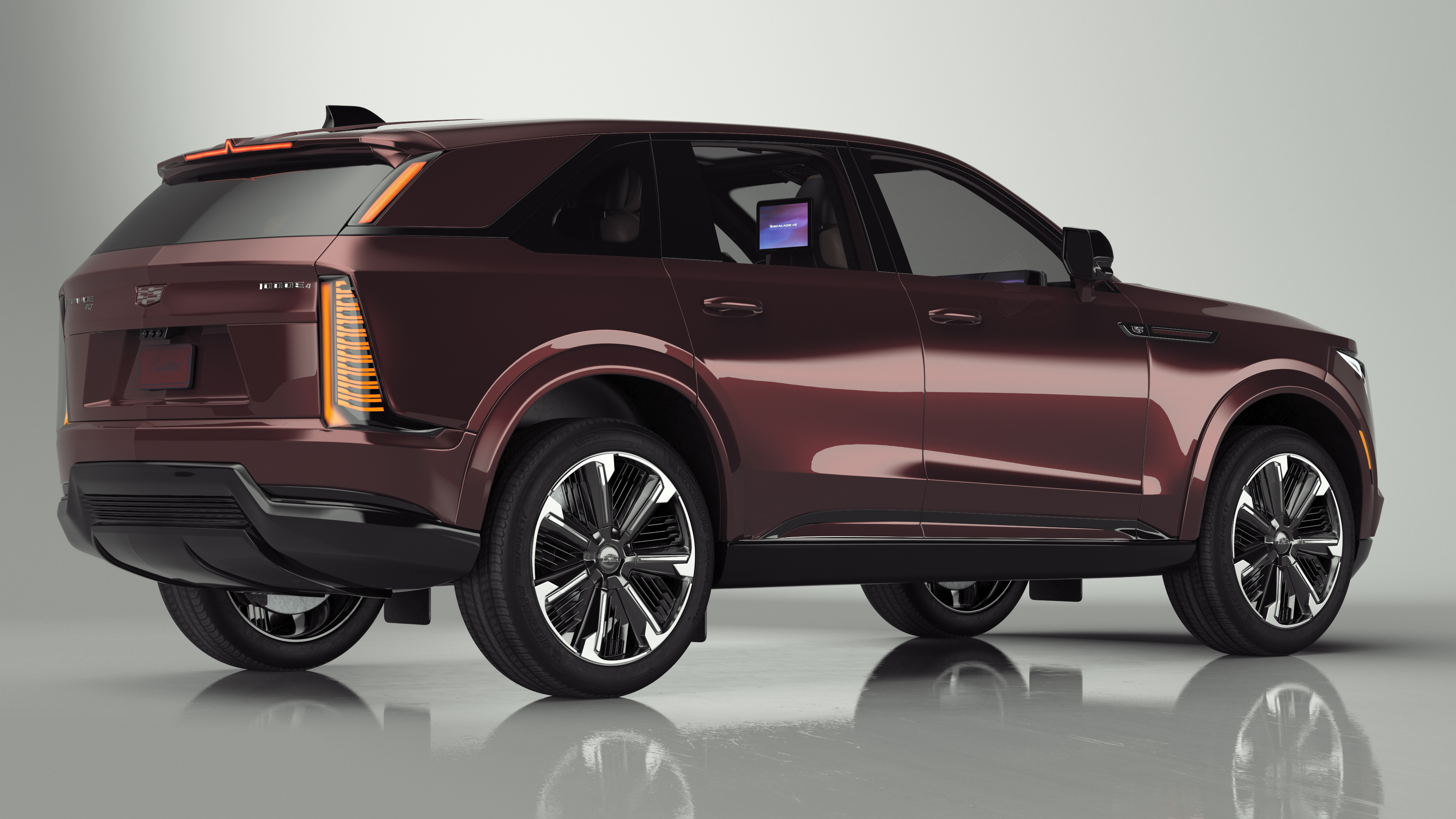 3D model Electric 2025 Cadillac Escalade IQ Black Cherry Tincoat