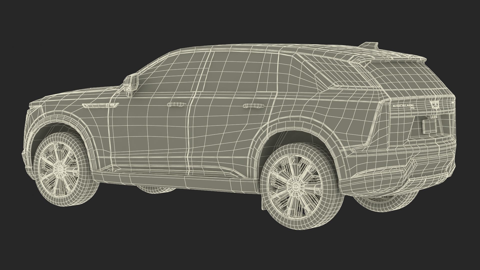 3D model Electric 2025 Cadillac Escalade IQ Black Cherry Tincoat