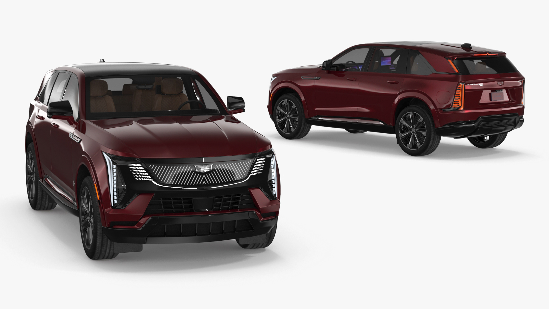 3D model Electric 2025 Cadillac Escalade IQ Black Cherry Tincoat