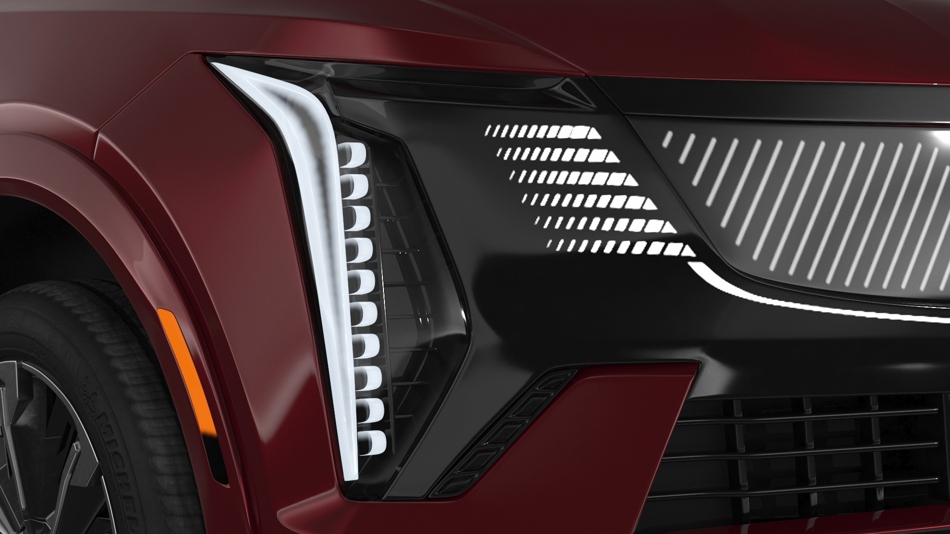 3D model Electric 2025 Cadillac Escalade IQ Black Cherry Tincoat