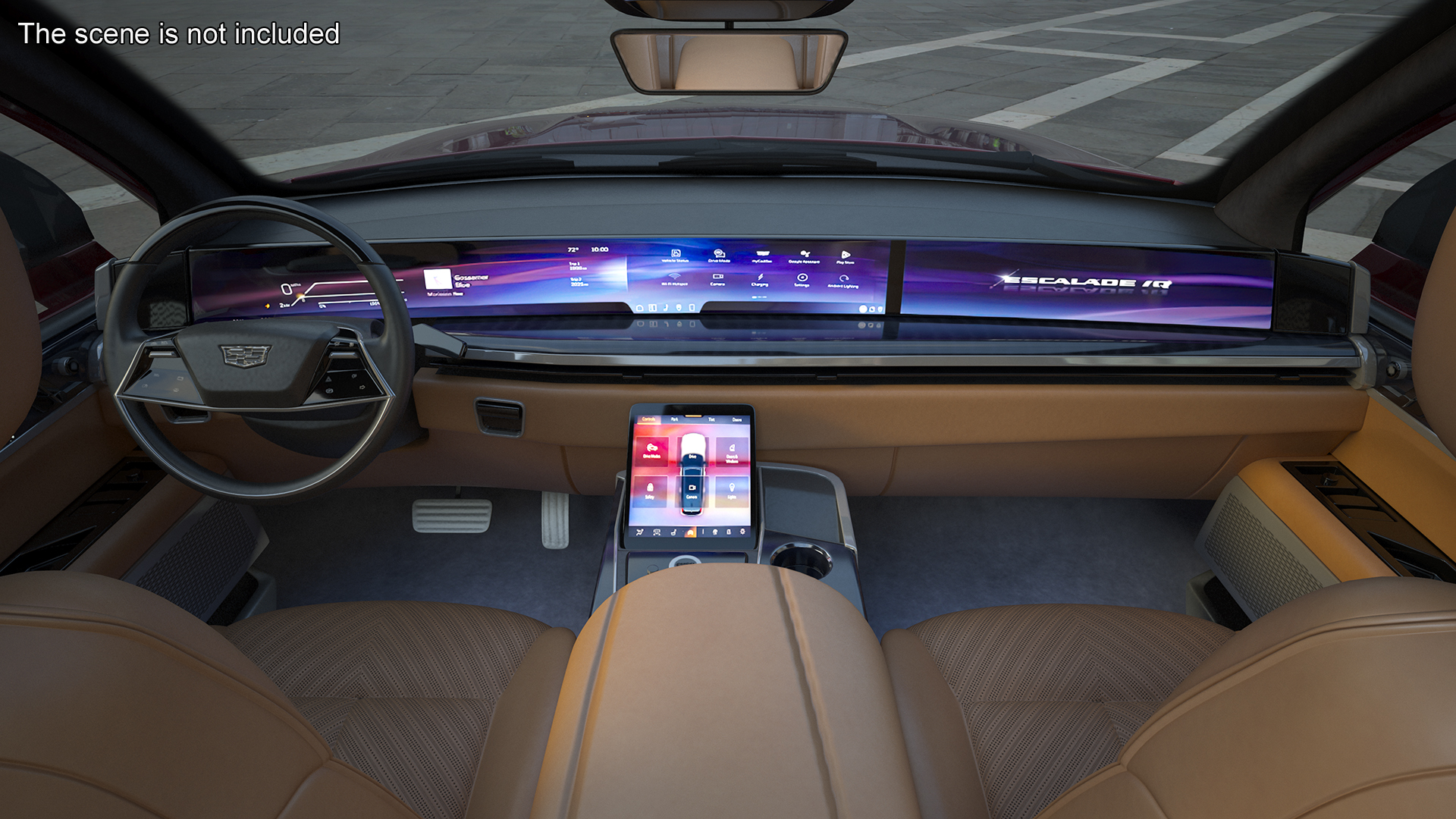 3D model Electric 2025 Cadillac Escalade IQ Black Cherry Tincoat
