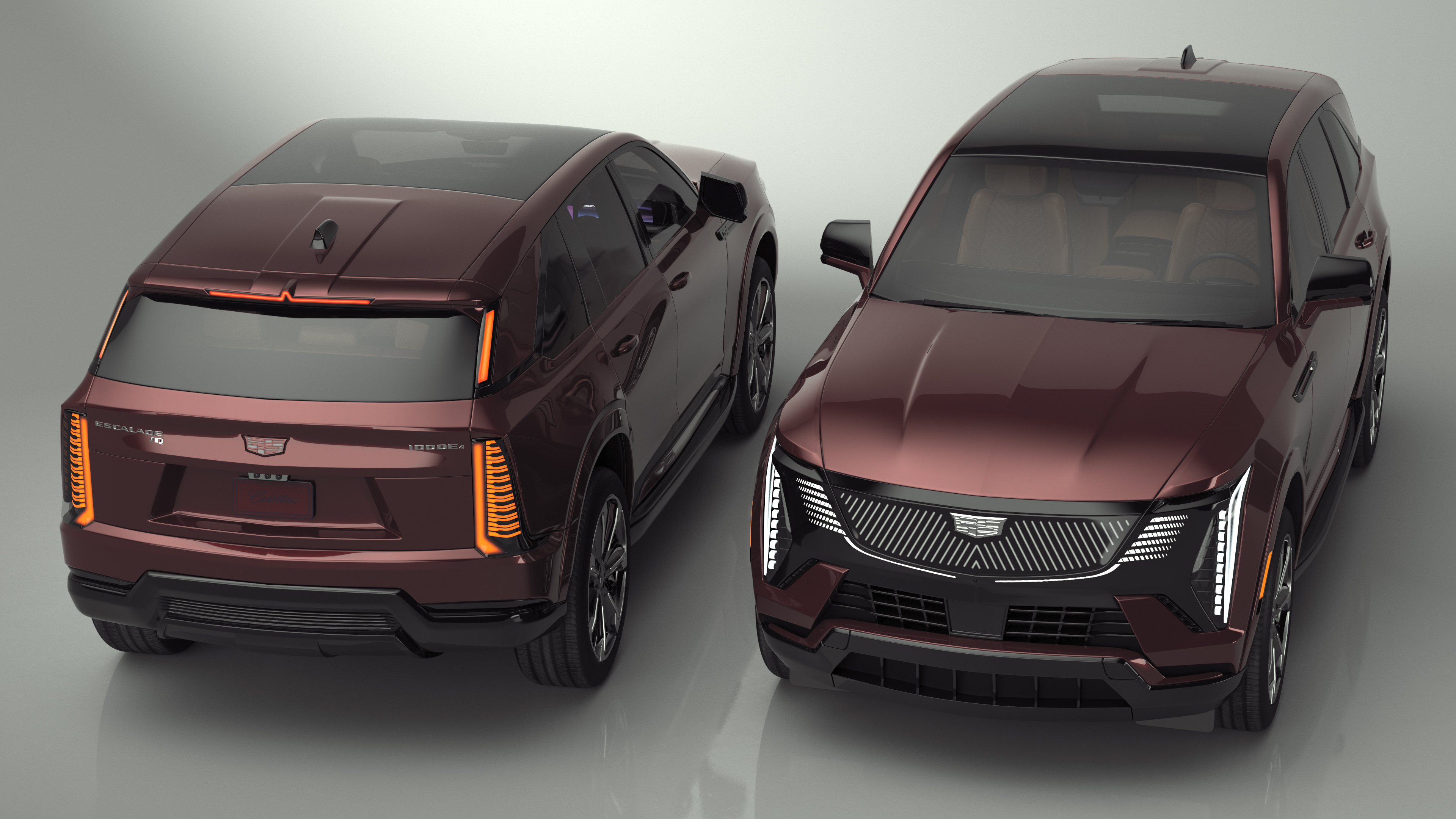 3D model Electric 2025 Cadillac Escalade IQ Black Cherry Tincoat