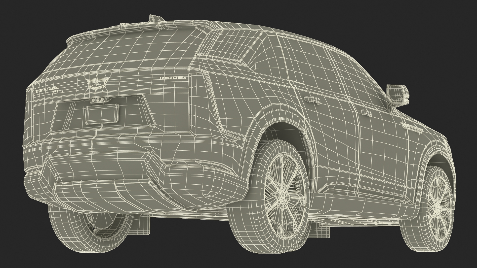 3D model Electric 2025 Cadillac Escalade IQ Black Cherry Tincoat