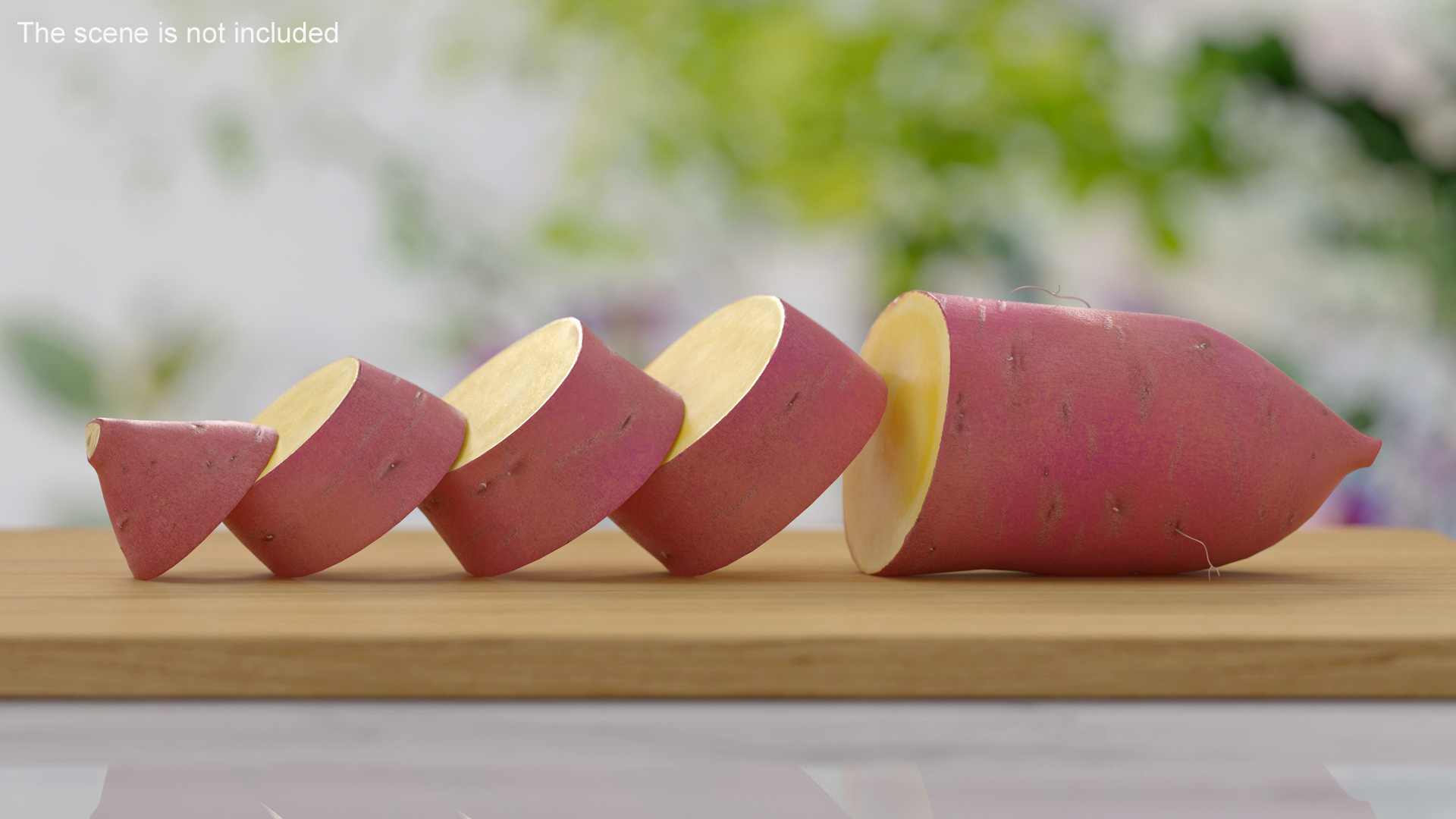 3D model Sweet Potato Red Cut