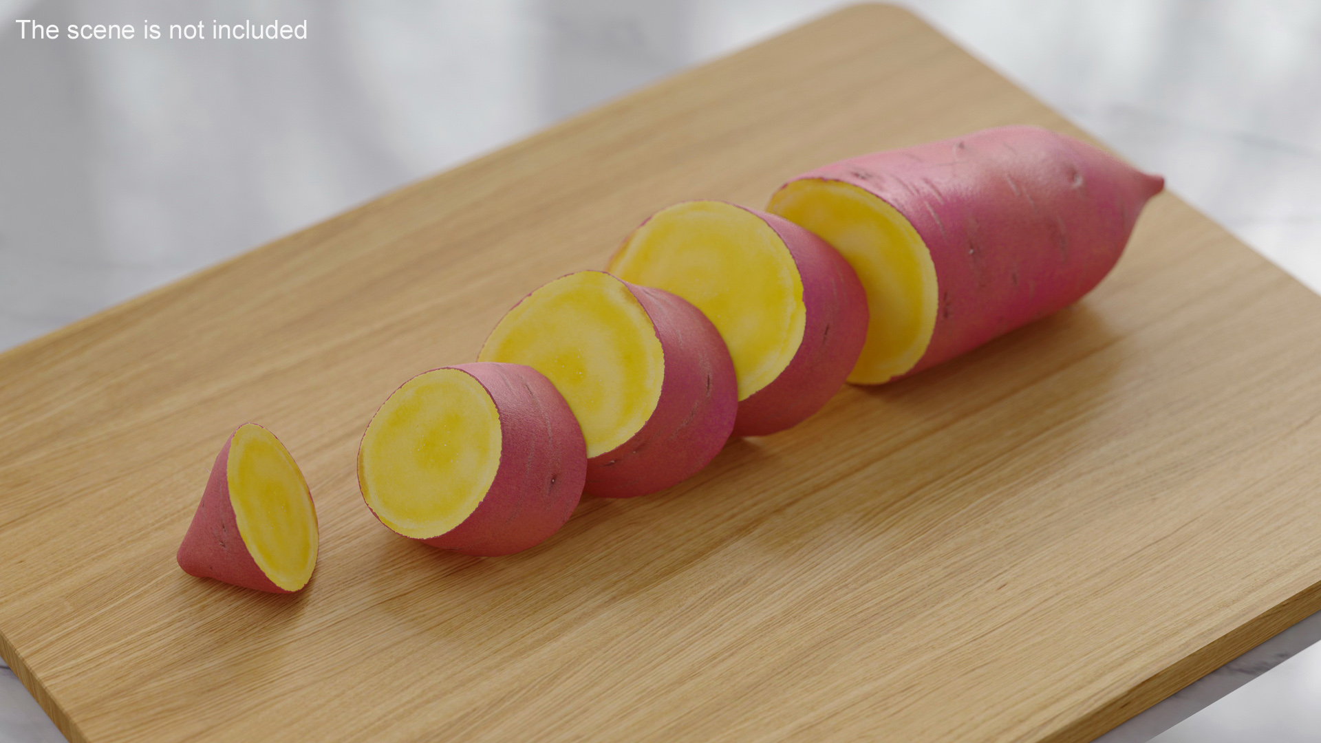 3D model Sweet Potato Red Cut