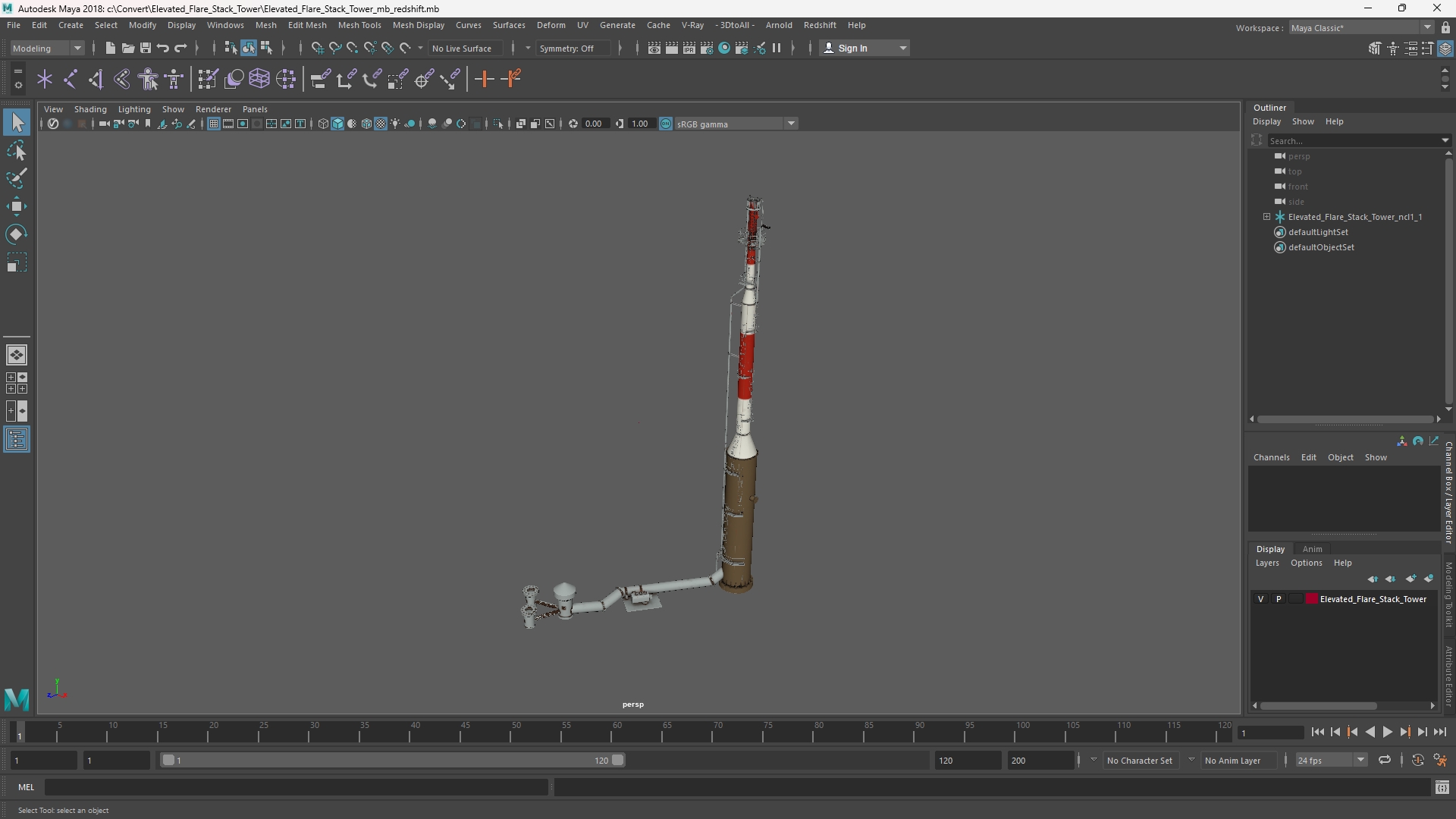 Elevated Flare Stack Tower, view 10