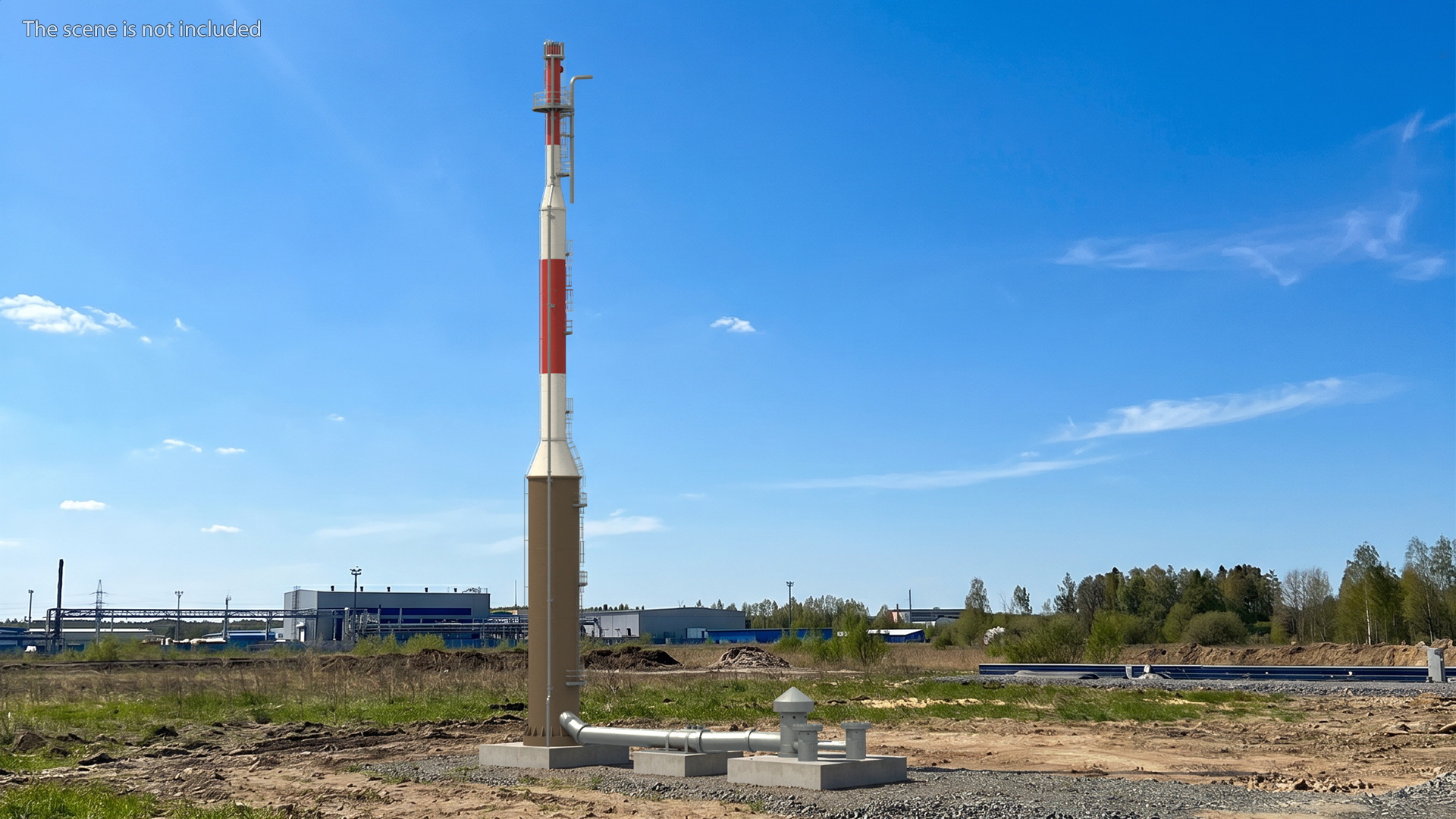 Elevated Flare Stack Tower