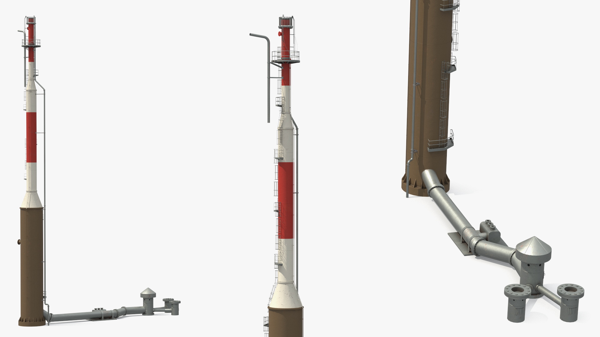 Elevated Flare Stack Tower, view 2