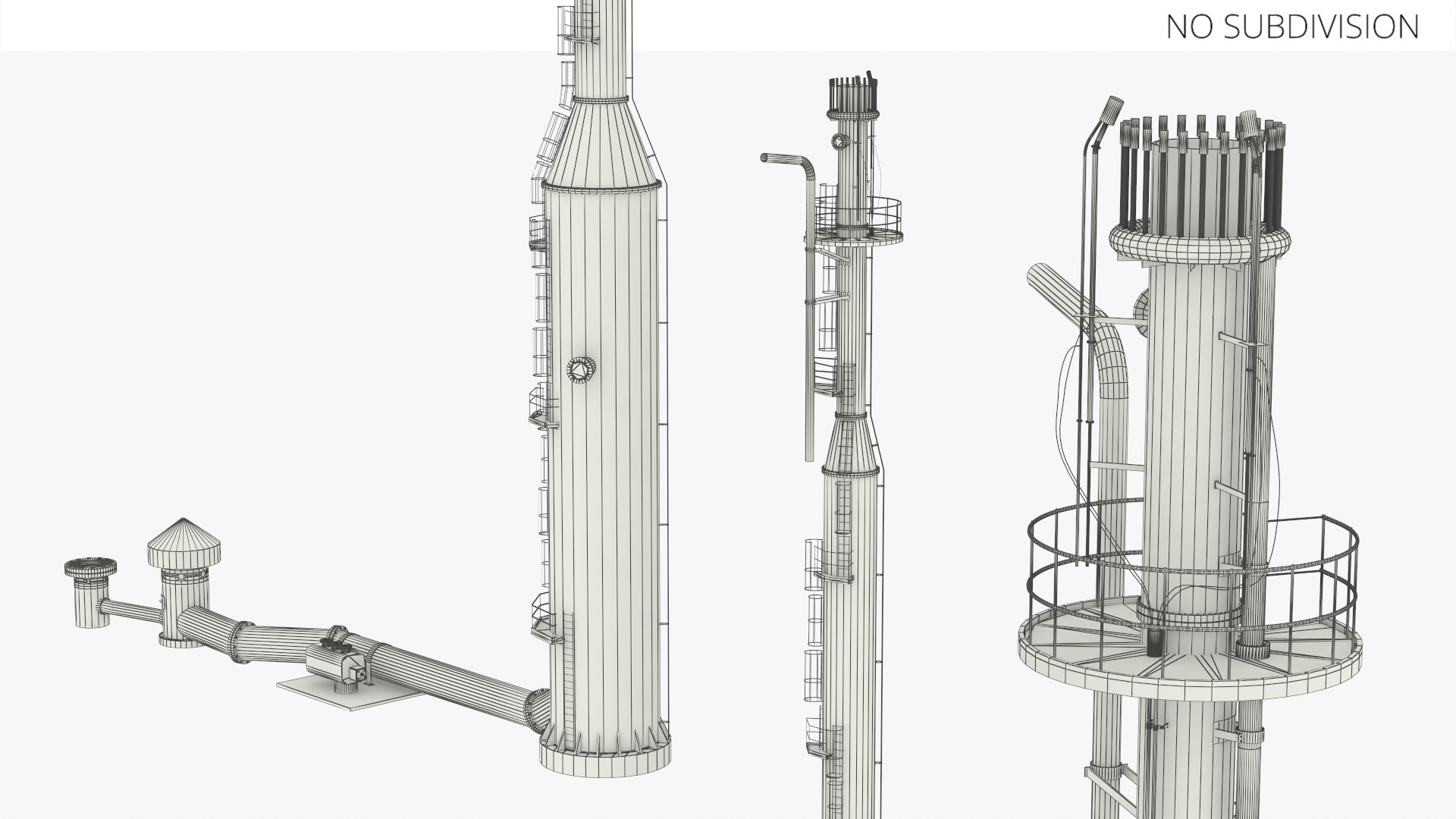 Elevated Flare Stack Tower, view 4