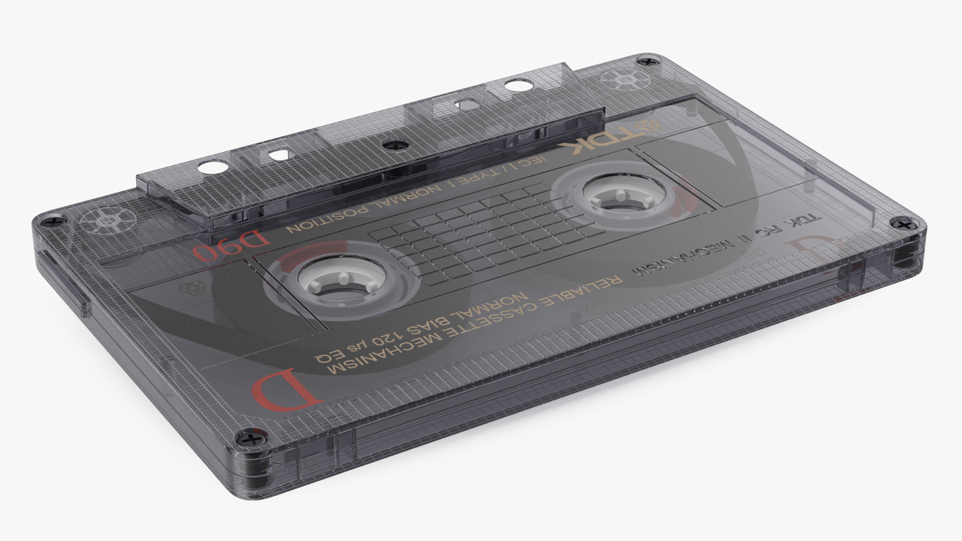 3D TDK D90 Cassette Tape
