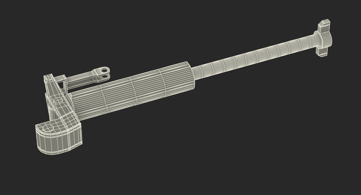 3D model Sci Fi Painted Hydraulic Cylinder 4