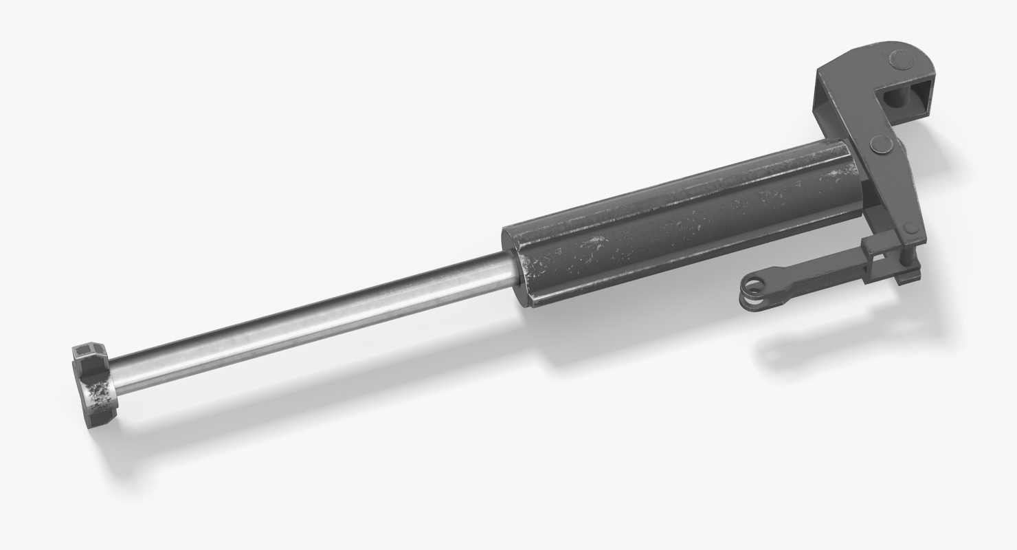 3D model Sci Fi Painted Hydraulic Cylinder 4