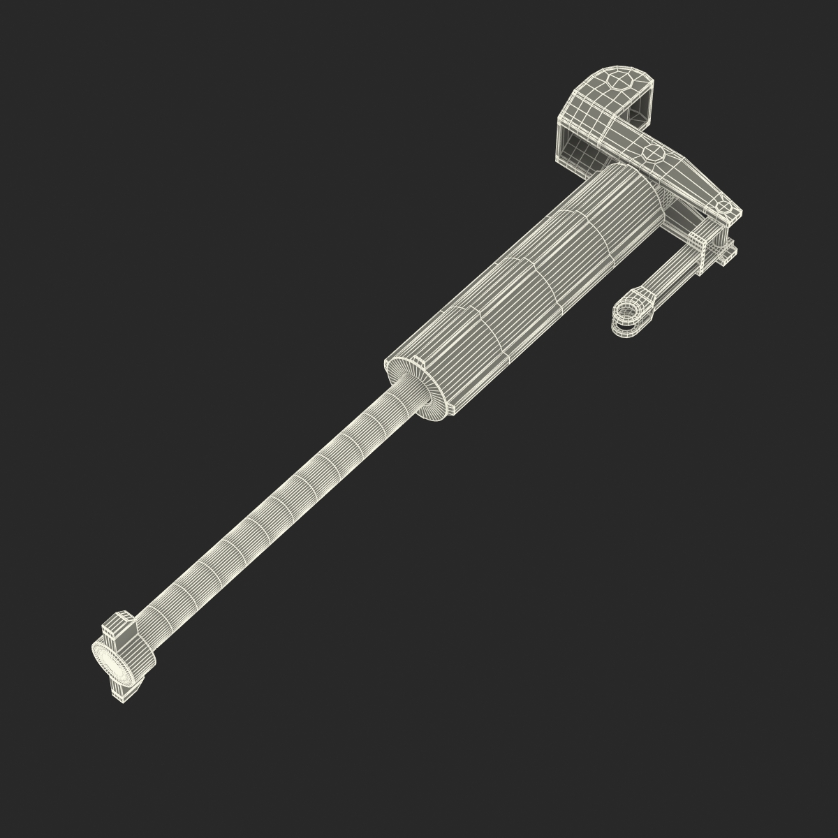 3D model Sci Fi Painted Hydraulic Cylinder 4