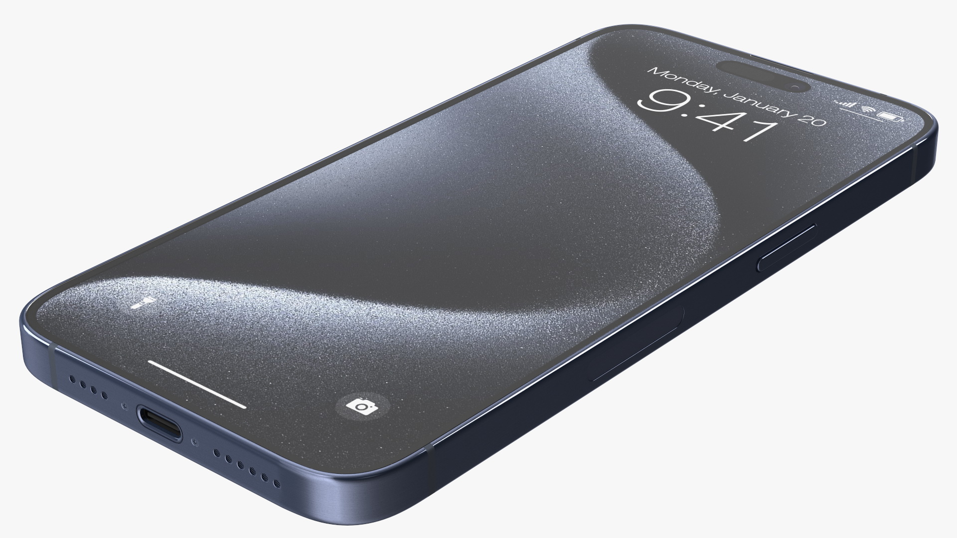 Apple IPhone 15 Pro Max Blue Titanium 3D