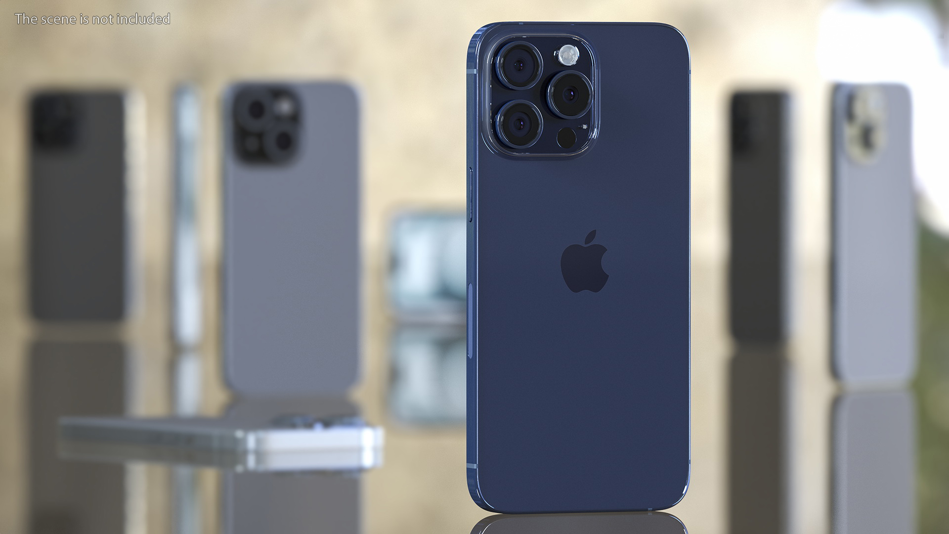 Apple IPhone 15 Pro Max Blue Titanium 3D