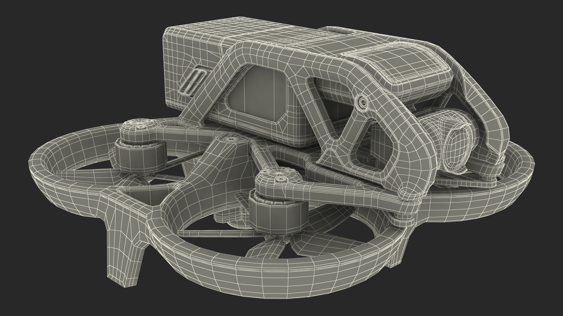 Camera Drone Rigged 3D model