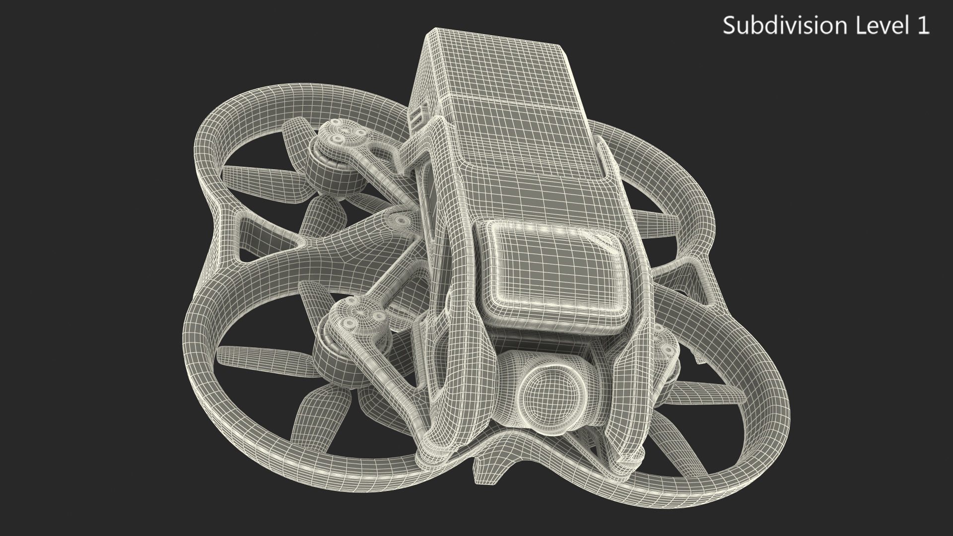 Camera Drone Rigged 3D model