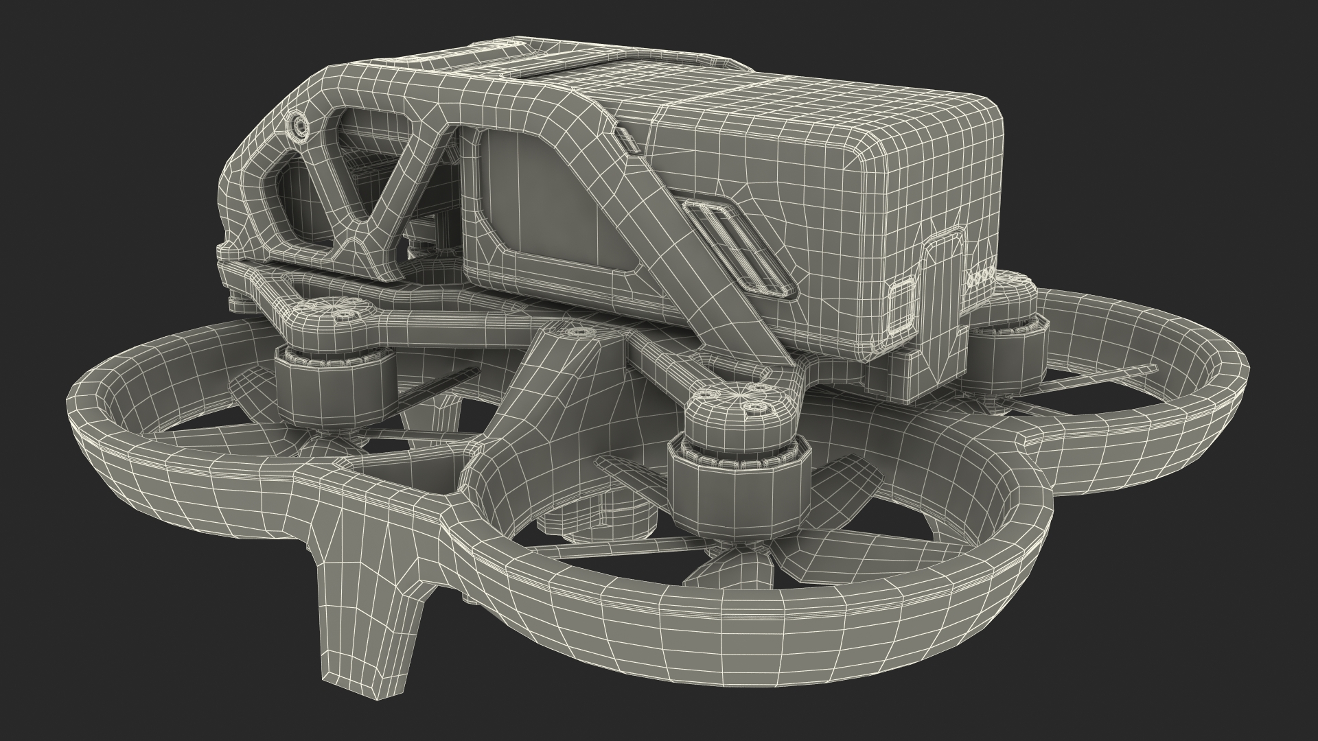 Camera Drone Rigged 3D model