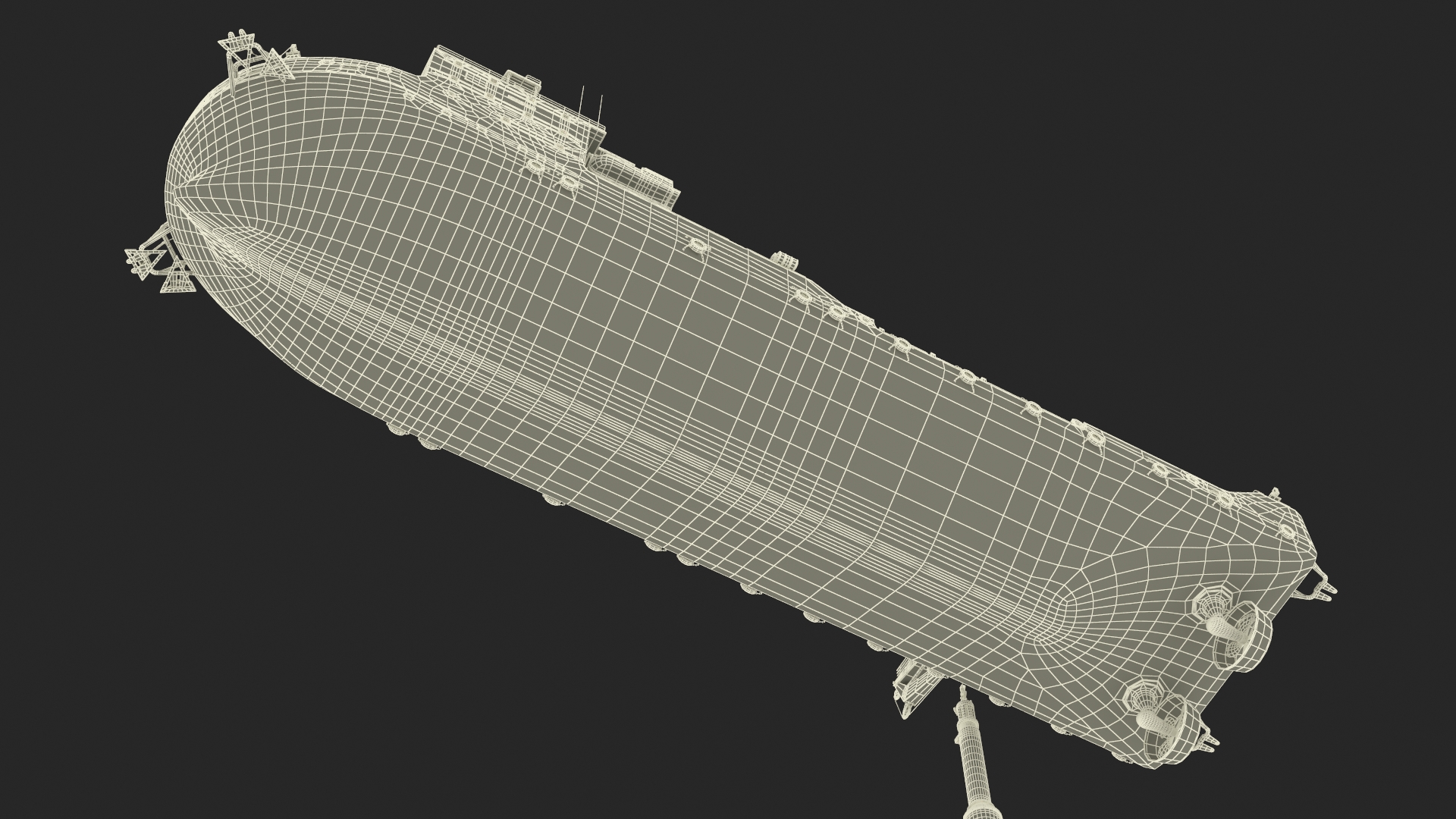Construction Vessel and Marine Hydraulic Pile Hammer 3D