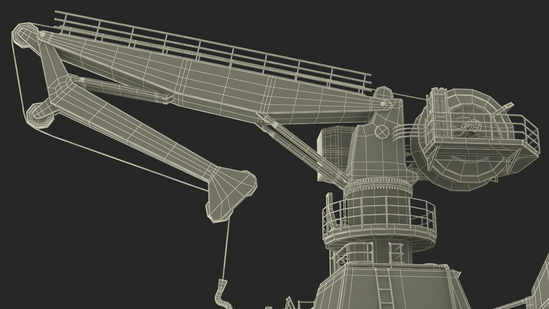 Construction Vessel and Marine Hydraulic Pile Hammer 3D