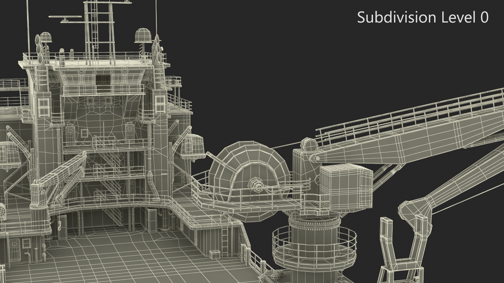 Construction Vessel and Marine Hydraulic Pile Hammer 3D