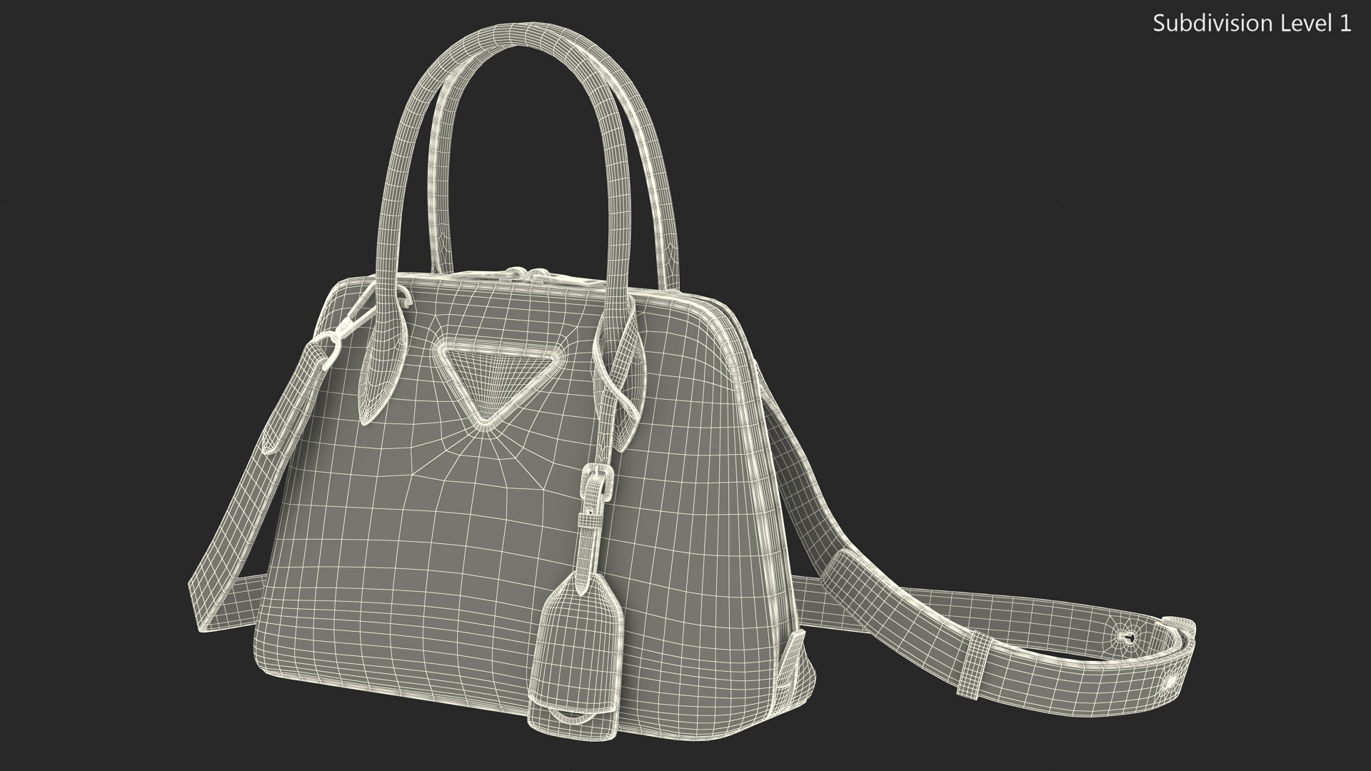 3D Fashionable Leather Bag Magenta