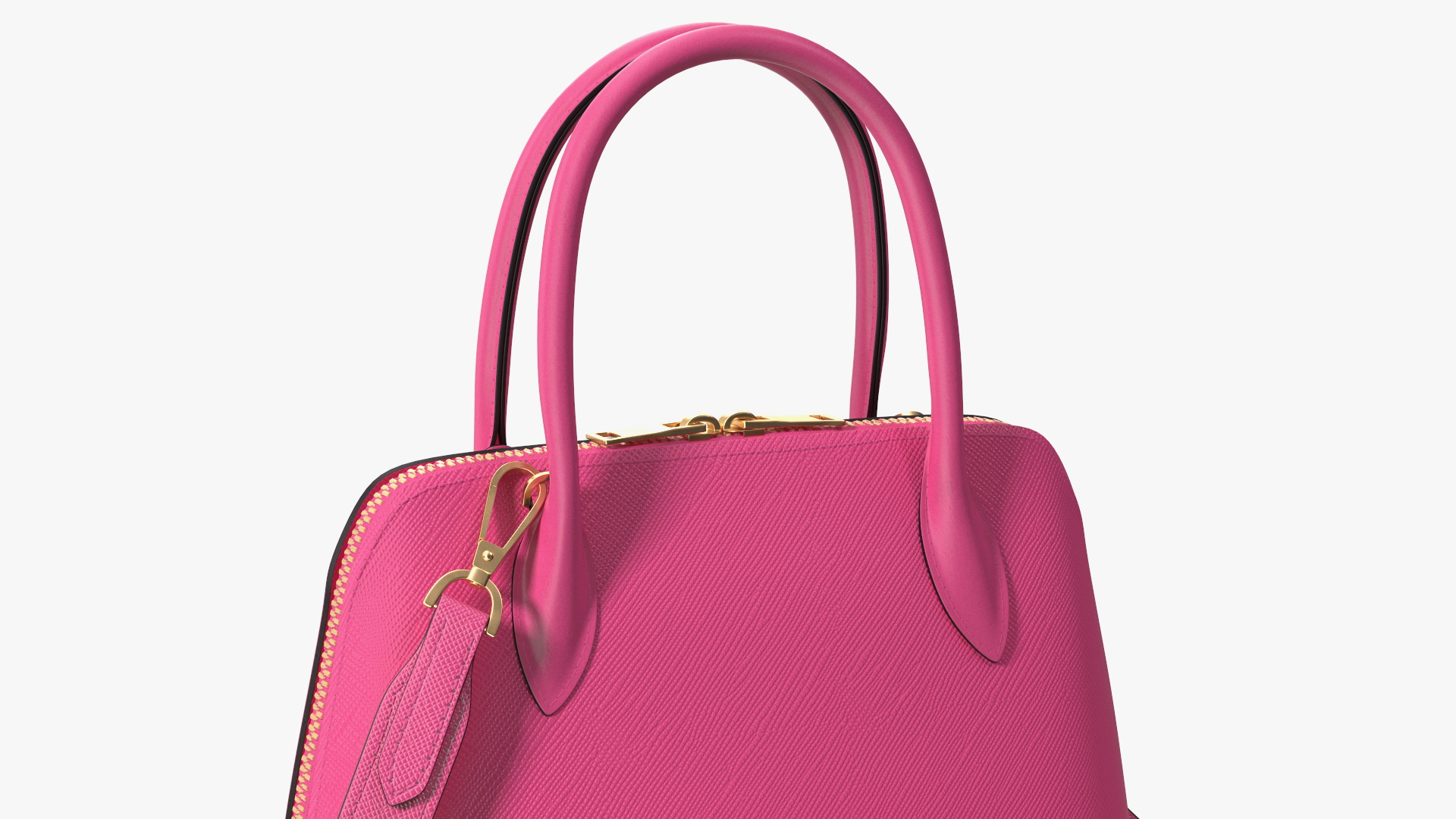 3D Fashionable Leather Bag Magenta