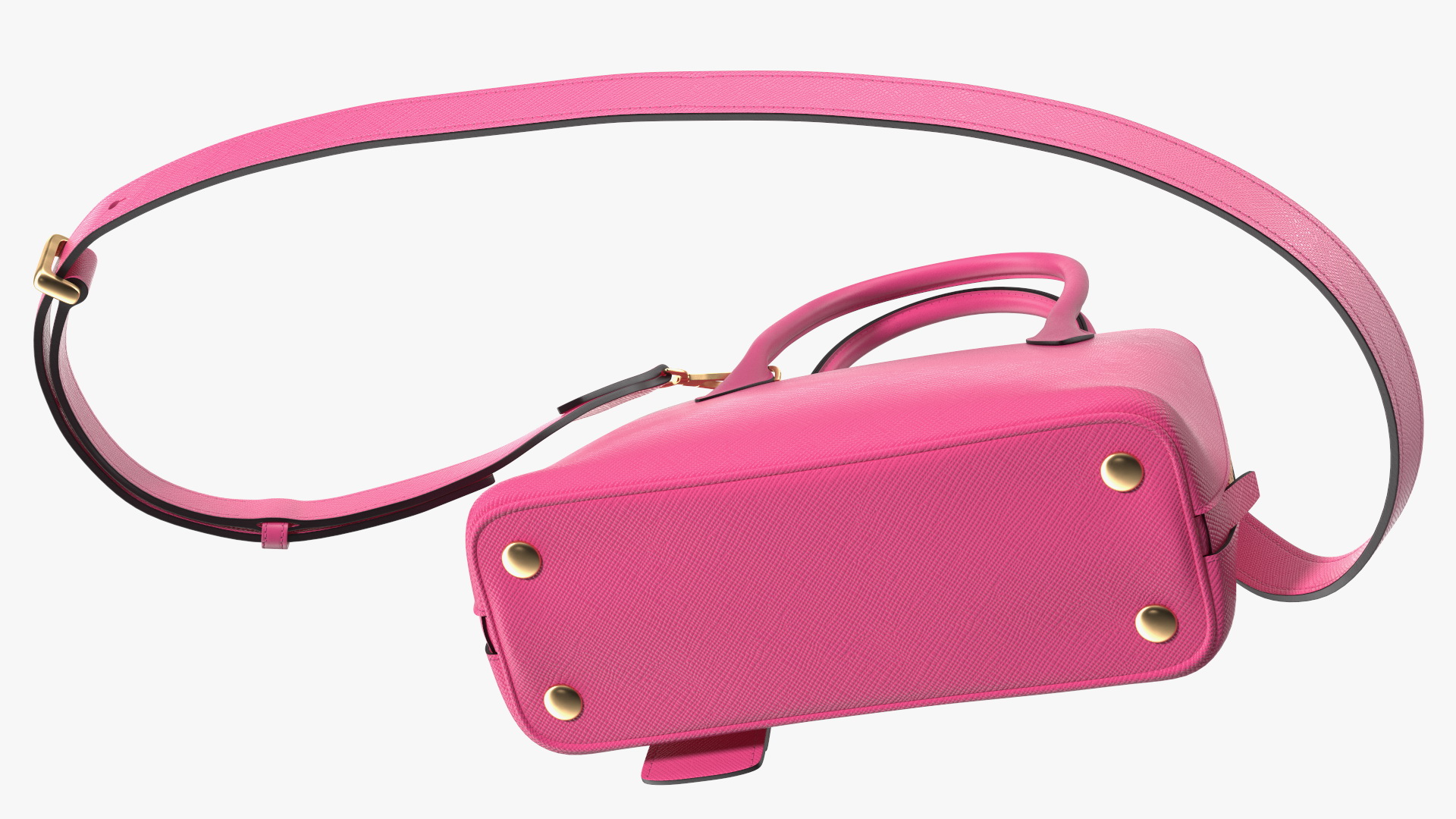 3D Fashionable Leather Bag Magenta