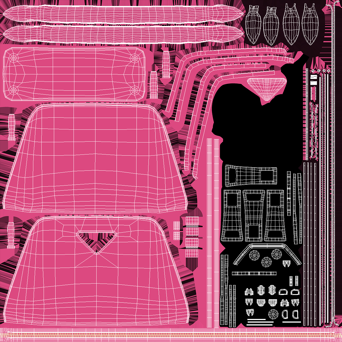 3D Fashionable Leather Bag Magenta