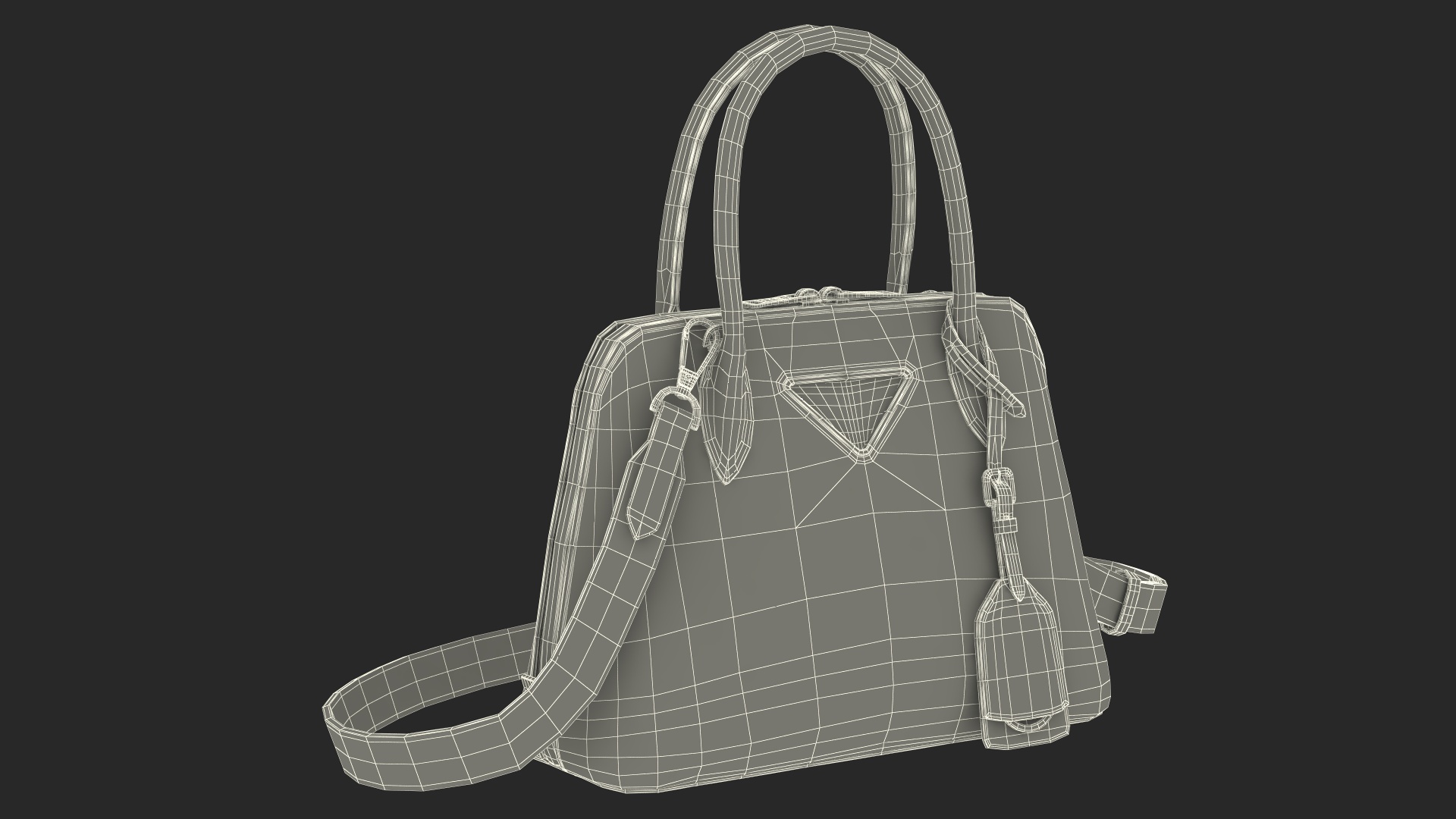 3D Fashionable Leather Bag Magenta