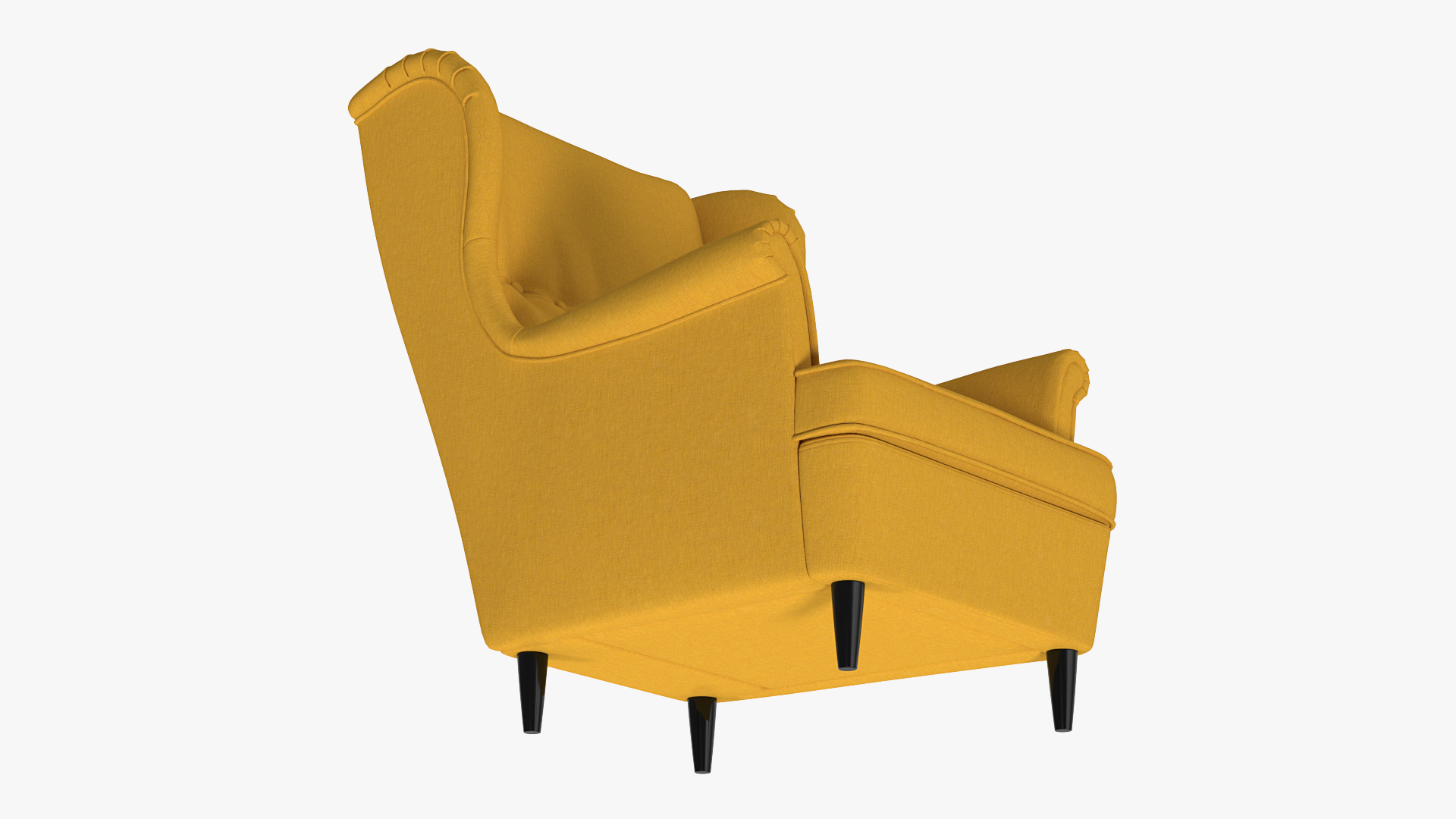 Strandmon Yellow Wing Chair 3D