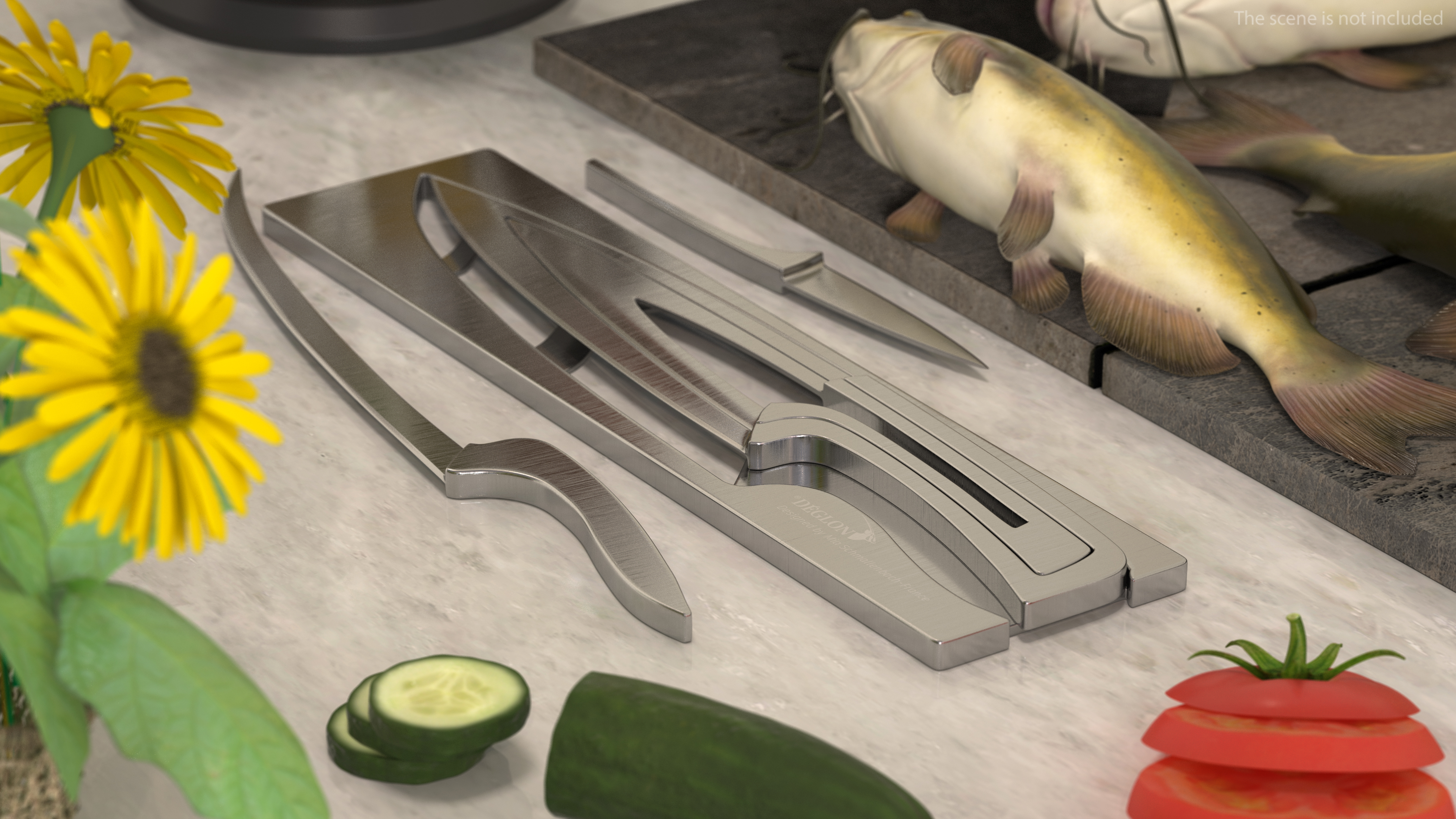 3D model Deglon Meeting Knife Set Steel