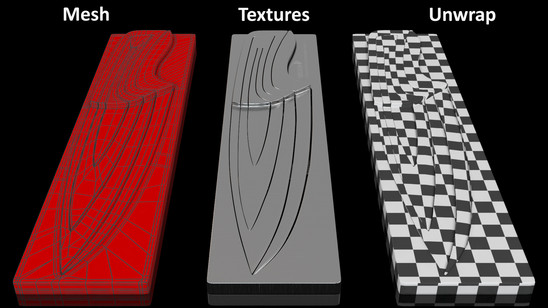 3D model Deglon Meeting Knife Set Steel