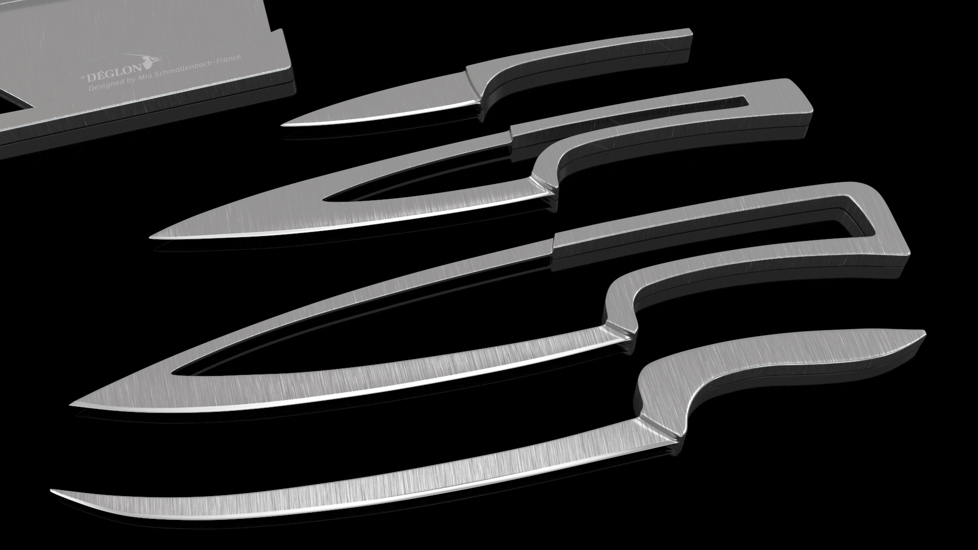 3D model Deglon Meeting Knife Set Steel