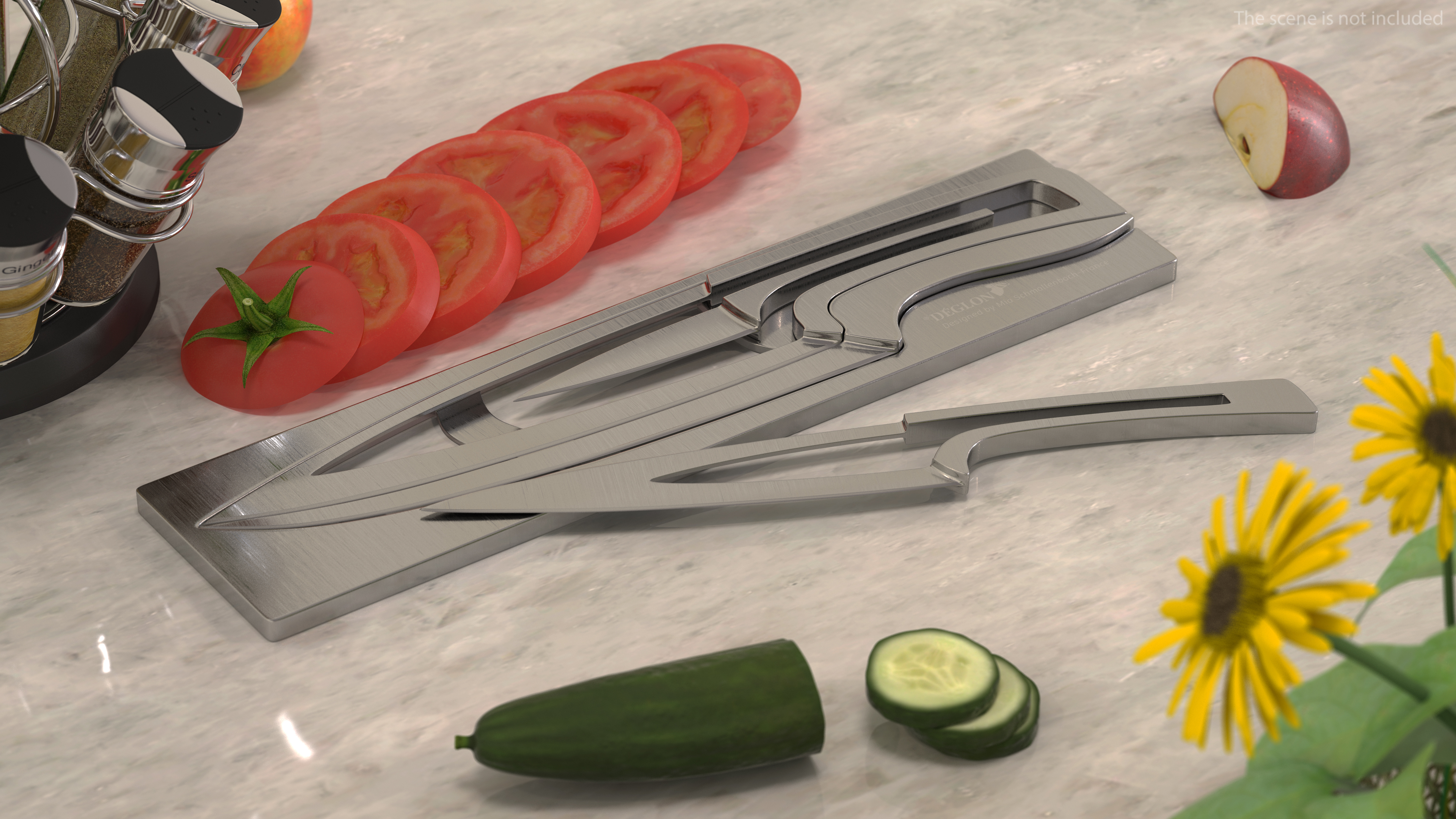 3D model Deglon Meeting Knife Set Steel