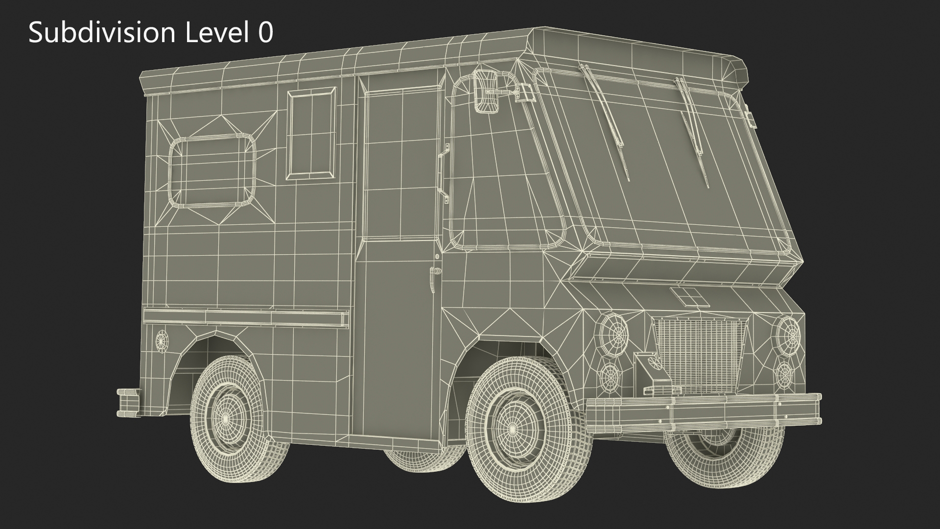 US Mail Truck Studebaker ZIP Van 3D