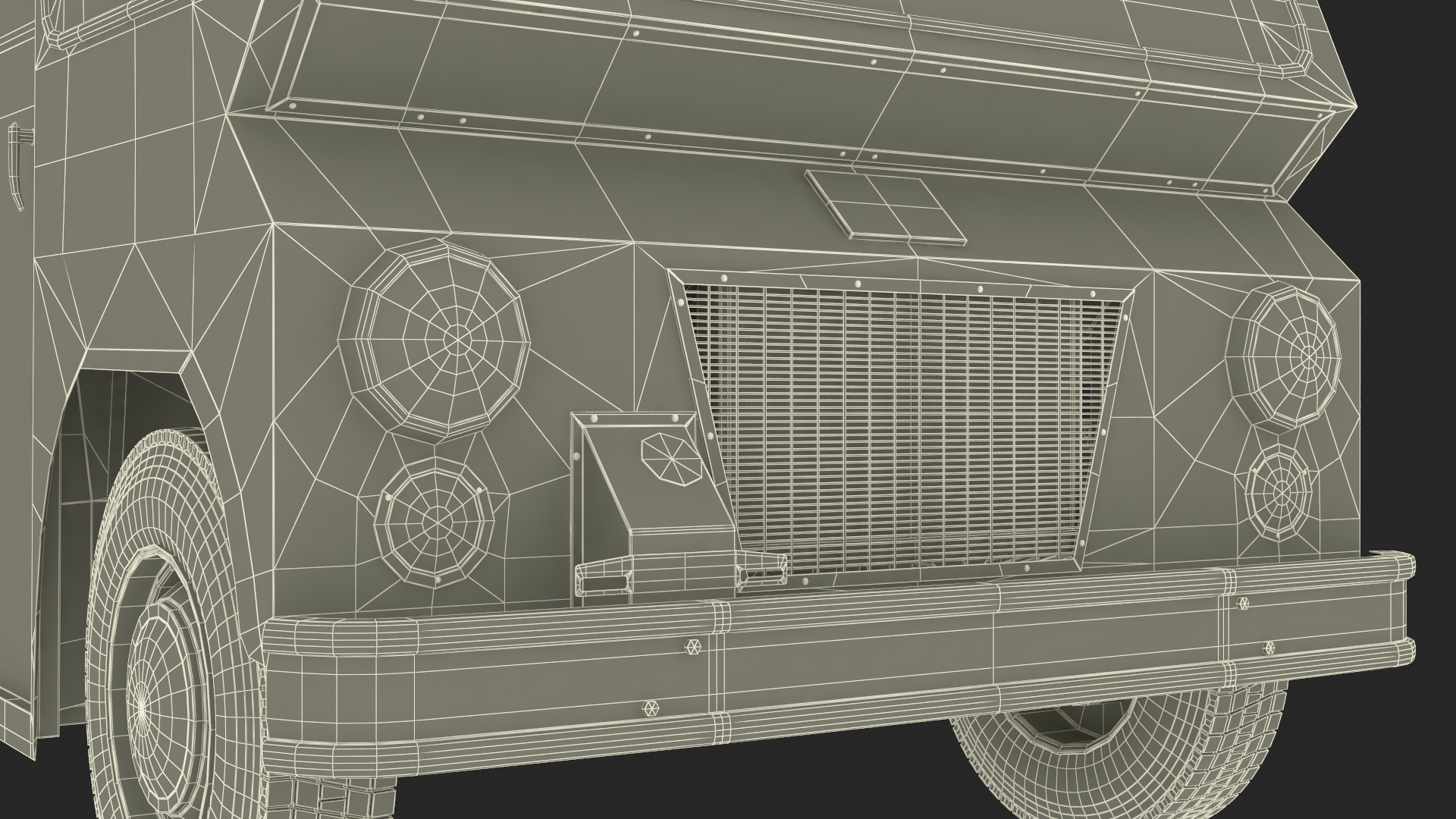 US Mail Truck Studebaker ZIP Van 3D