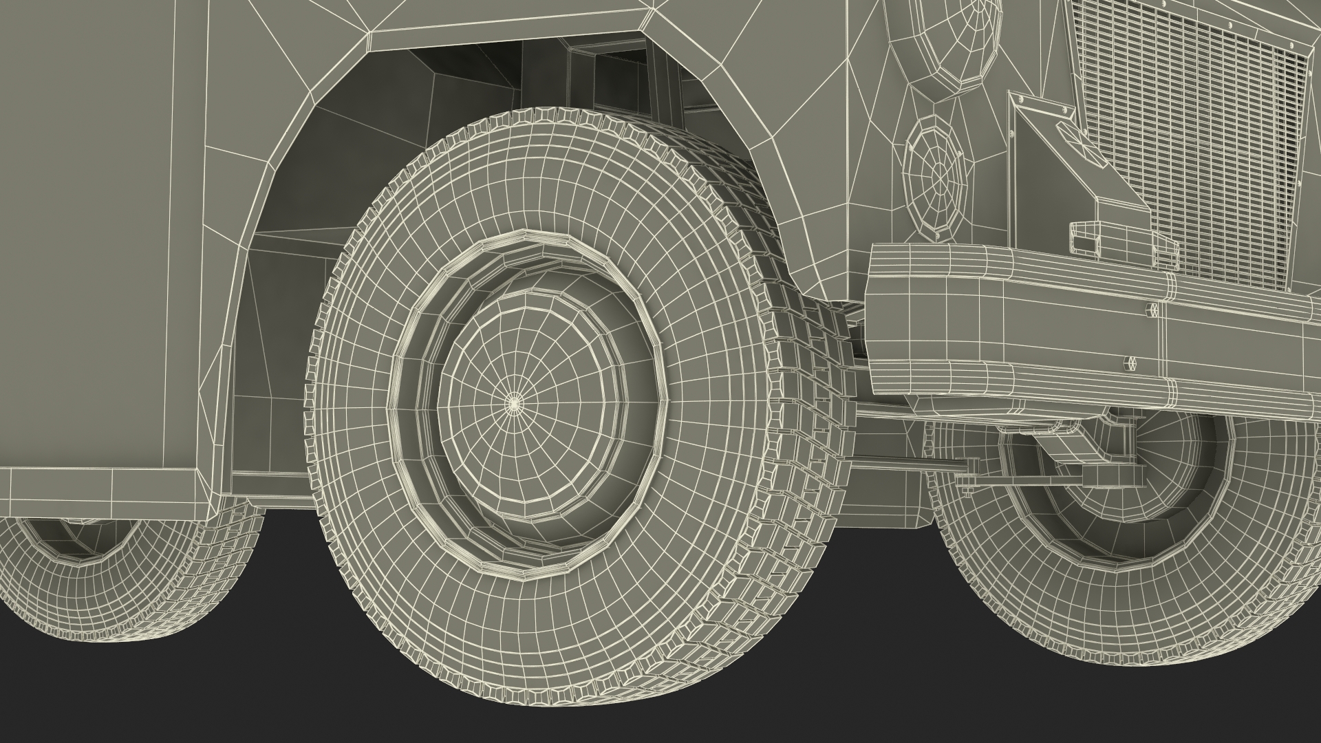 US Mail Truck Studebaker ZIP Van 3D