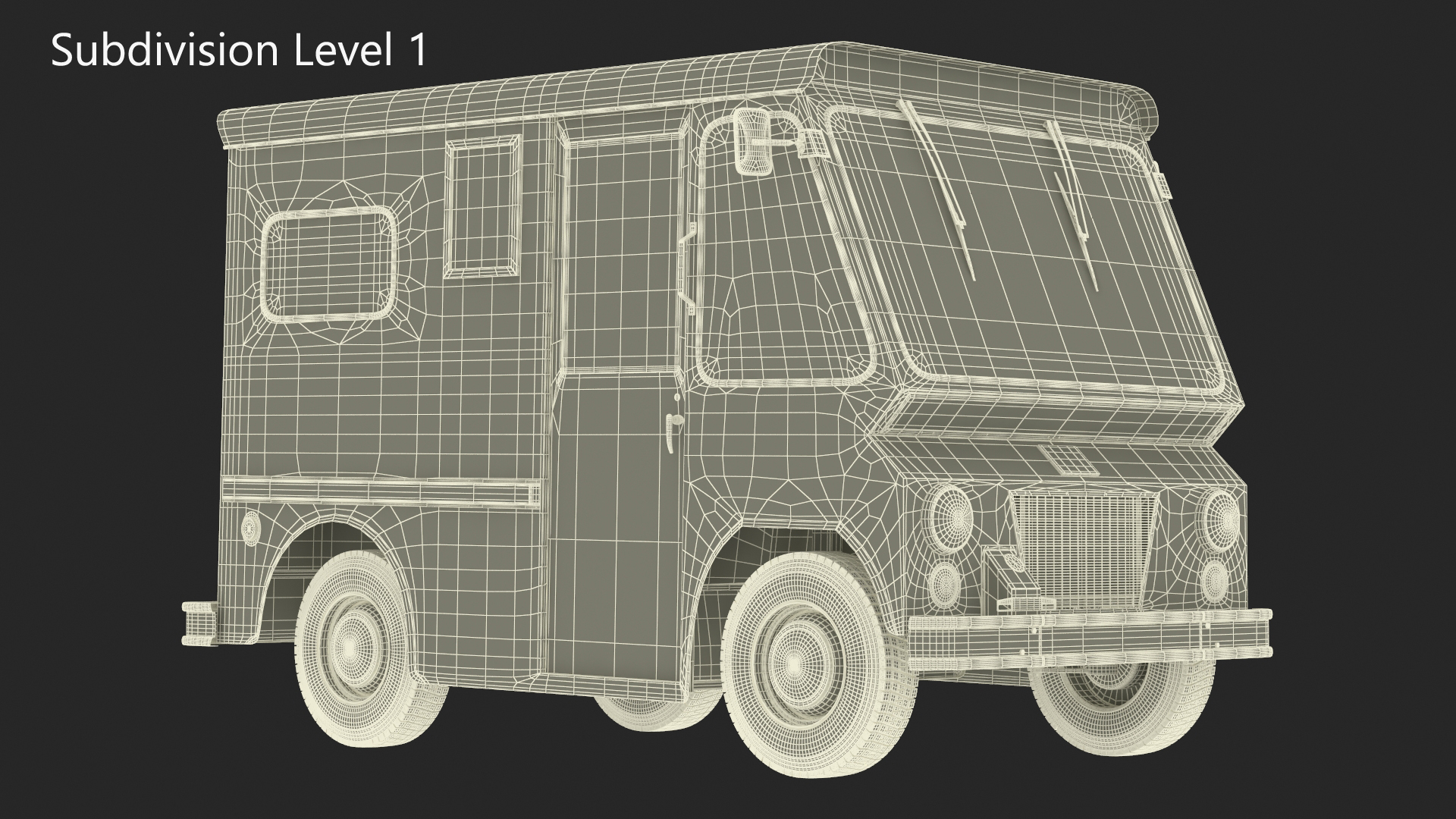 US Mail Truck Studebaker ZIP Van 3D