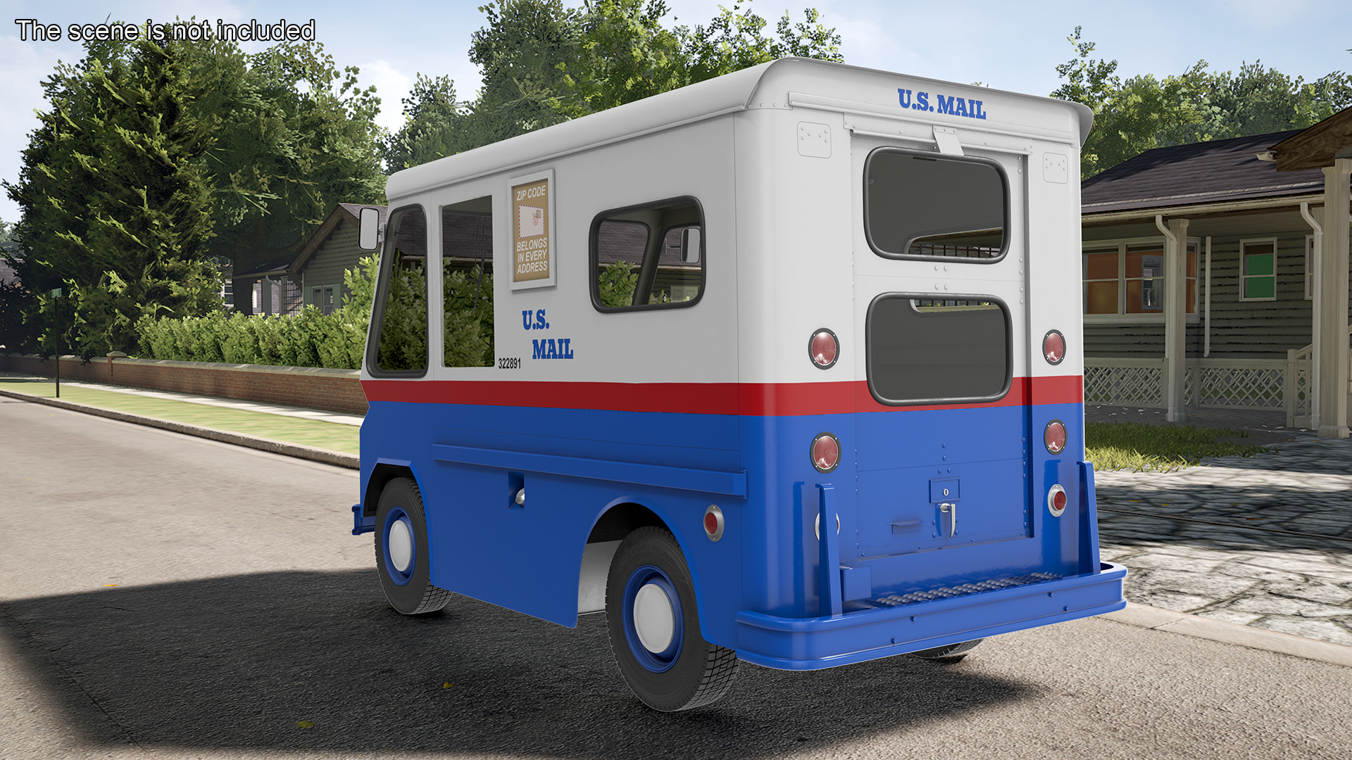 US Mail Truck Studebaker ZIP Van 3D
