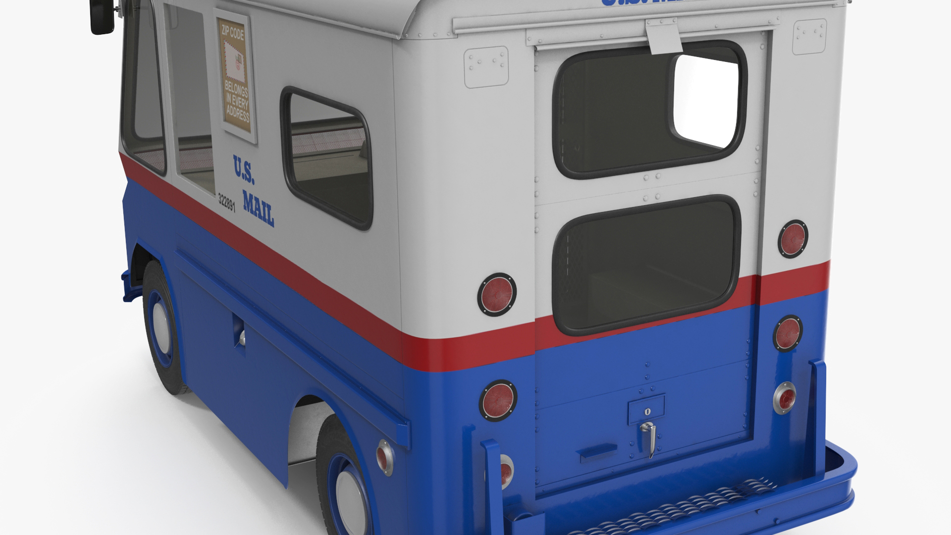 US Mail Truck Studebaker ZIP Van 3D