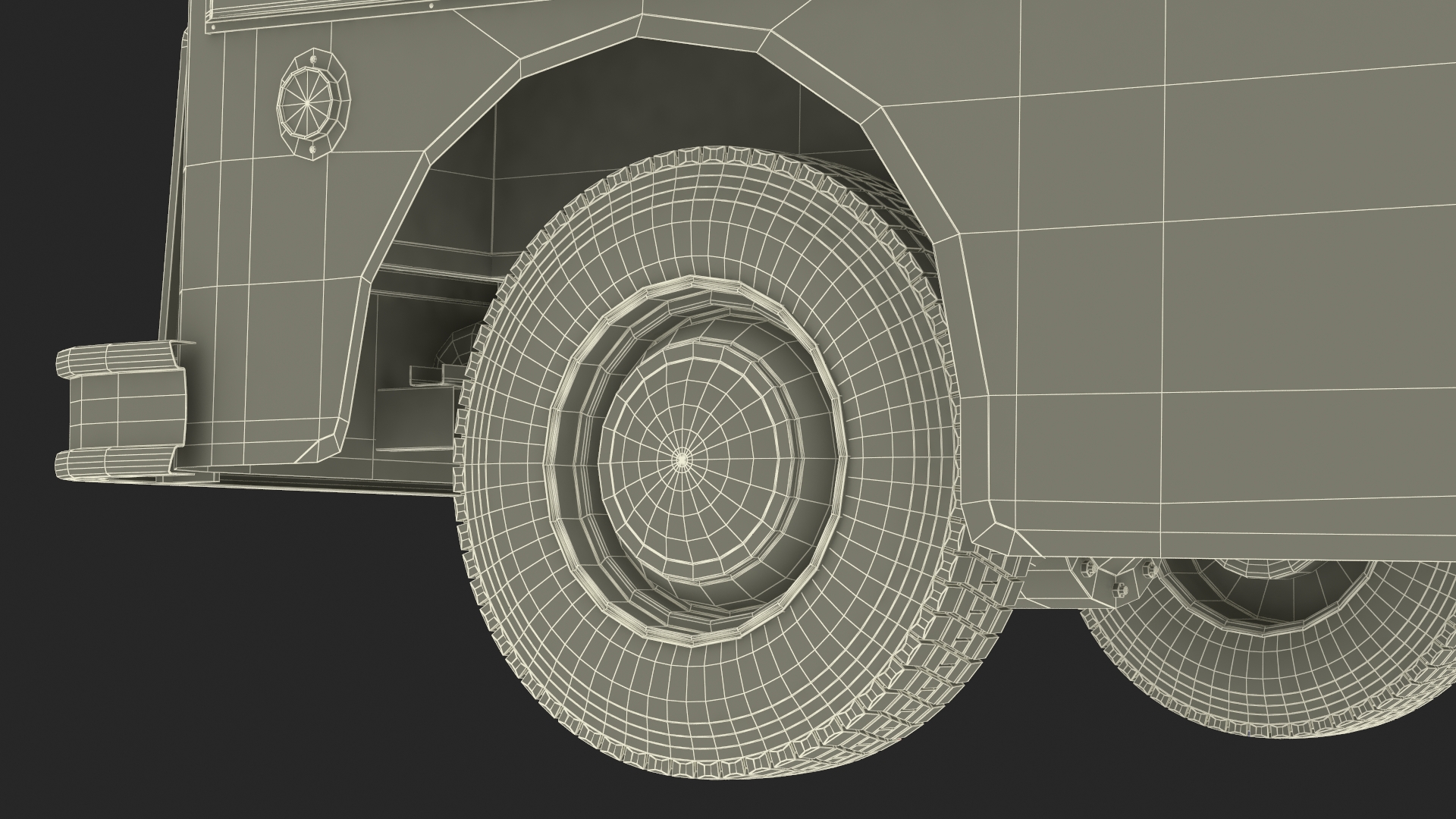US Mail Truck Studebaker ZIP Van 3D