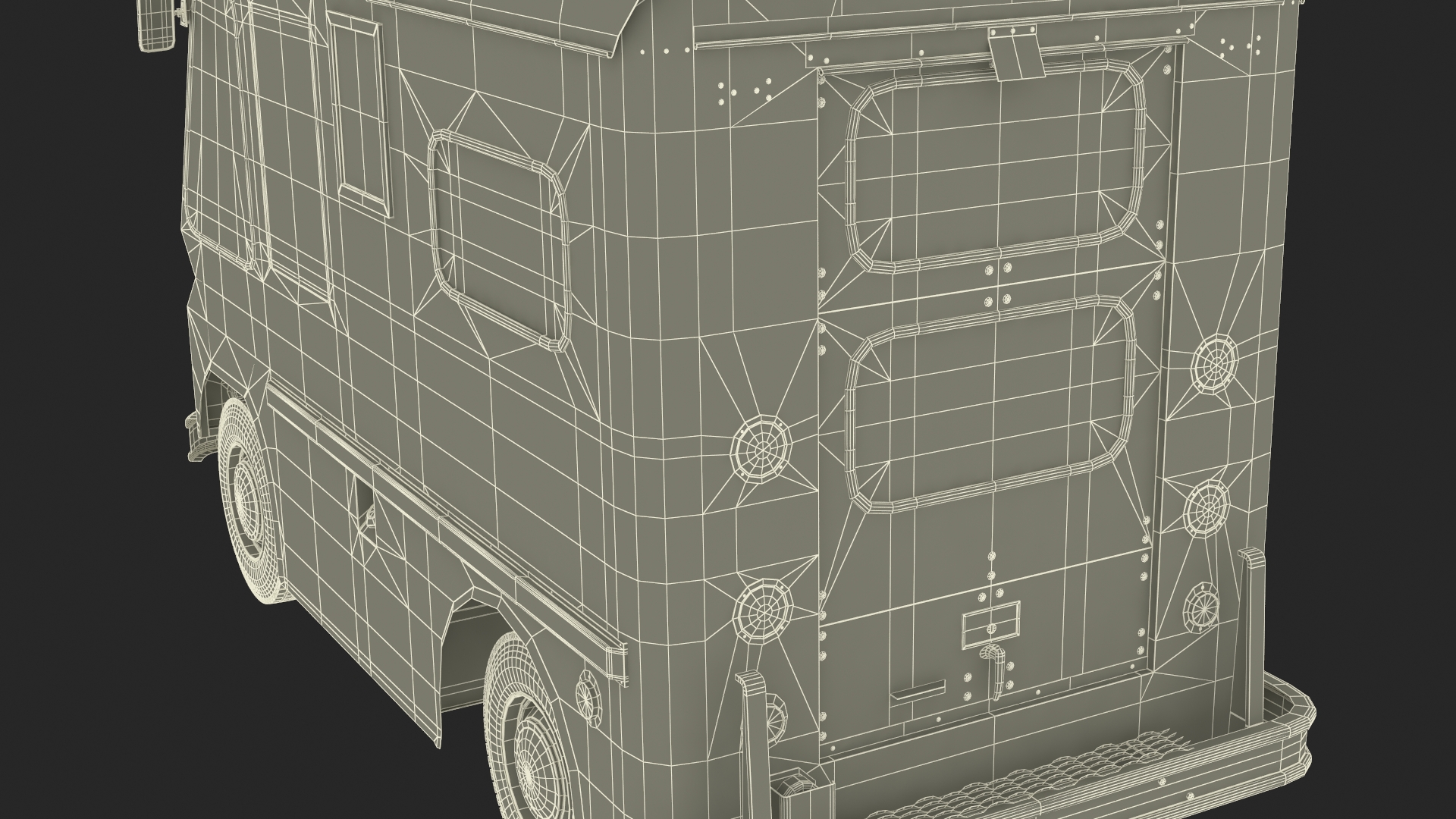 US Mail Truck Studebaker ZIP Van 3D
